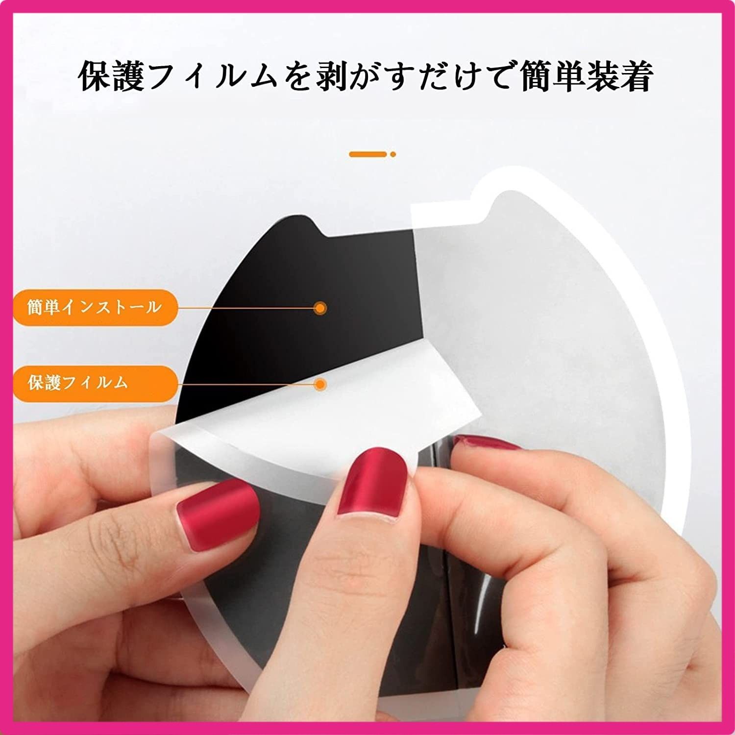 スバル_M ドアハンドルプロテクター STI スバル 車用 カーボン ドアノブ ガード 傷防止 4枚入り (M， スバル)