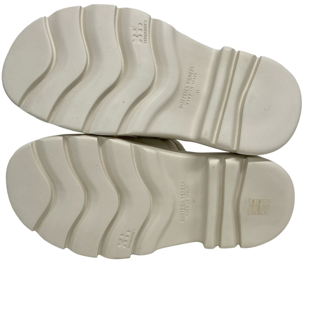 BOTTEGA VENETA ボッテガヴェネタ サンダル 41 レディース フラッシュ サンダル アイボリー×ゴールド NICORILABO_COM