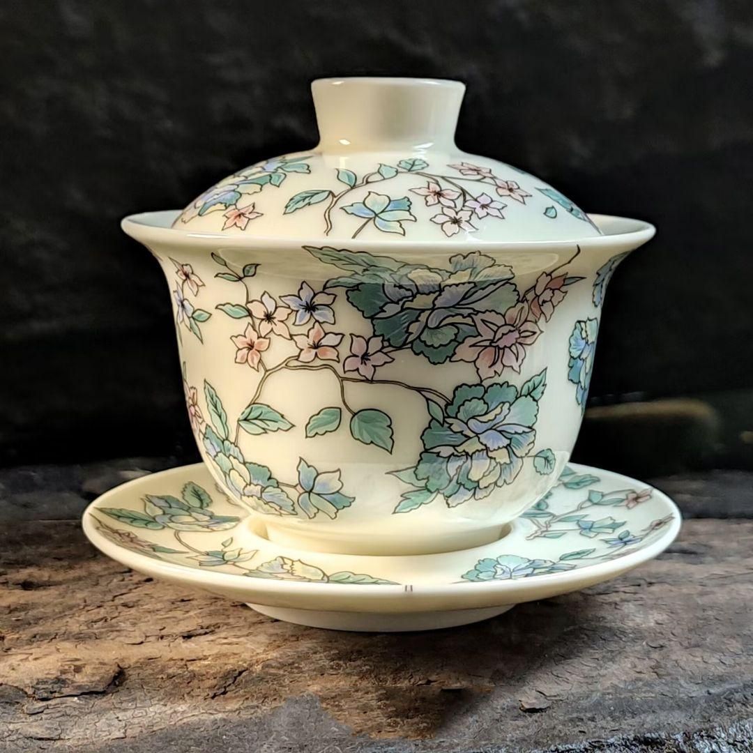 中国茶器 梅花三才蓋碗 茶器 茶道具 煎茶器 新品未使用 中国茶器 梅花三才蓋碗 茶器 茶道具 煎茶器 新品未使用 - メルカリ
