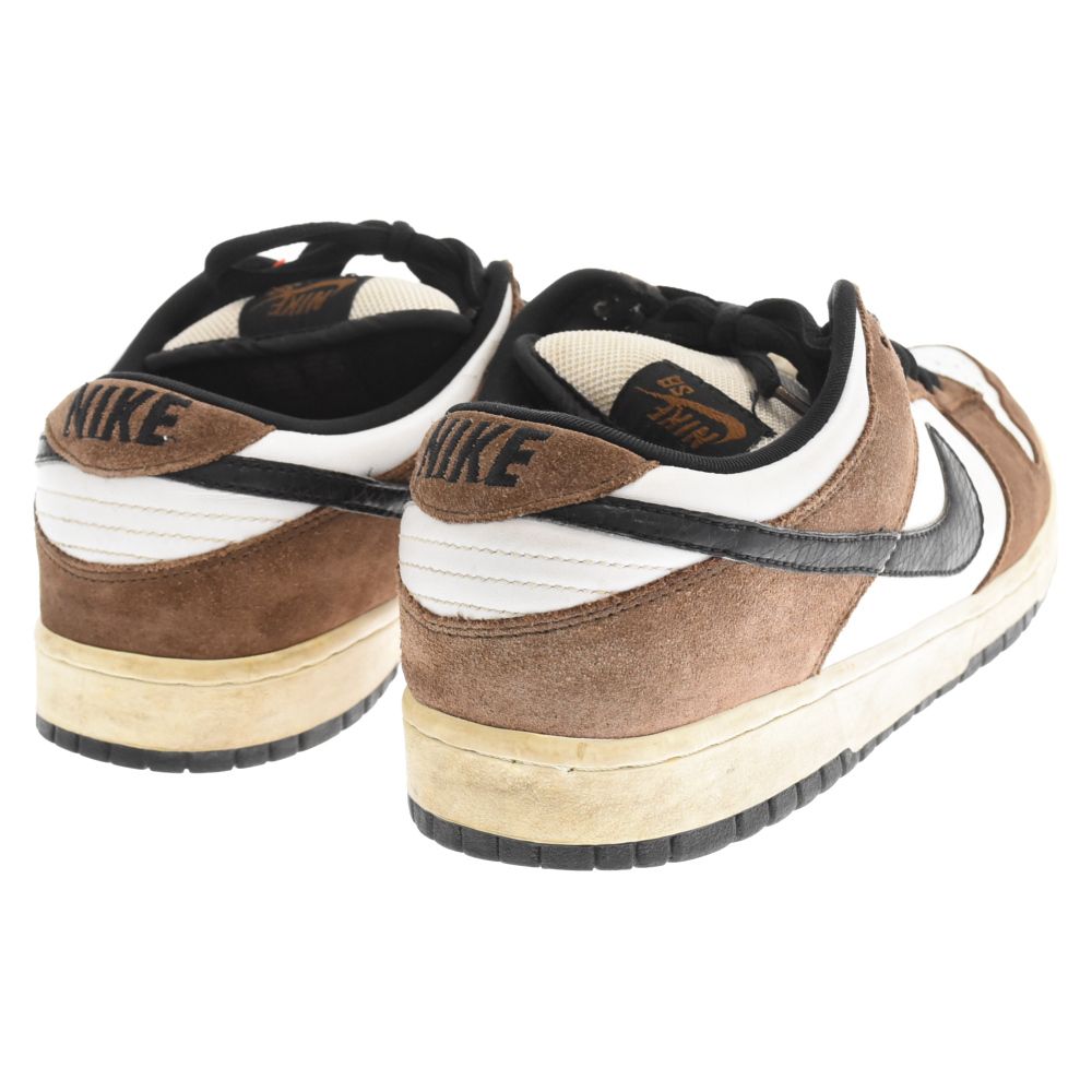 NIKE (ナイキ) DUNK LOW WHITE BLACK TRAIIL END BROWN 304292-102 ダンク ロー トレイルエンド  ダンク ローカットスニーカー US9/27cm ブラウン/ホワイト