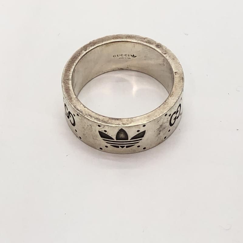 GUCCI adidas グッチ アディダス リング 銀 指輪 21号 中古 中古】Gucci × adidas シルバーリング 21号 グッチ アディダス