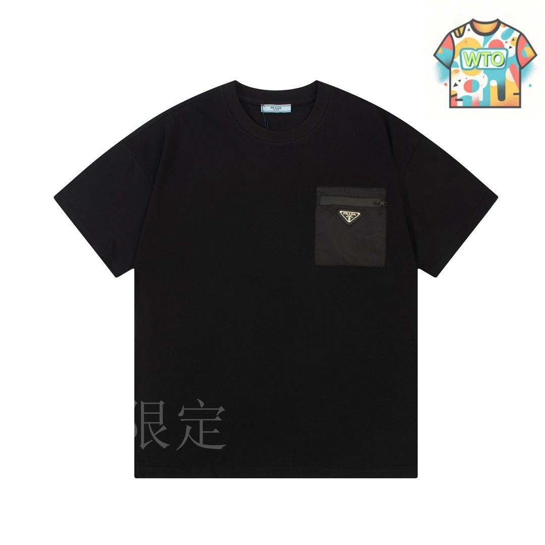 【PRADA】ロゴ パッチ ポケット Tシャツ 今日特価】PRADA 拉?ポケット Triangle Logo T シャツ - メルカリ