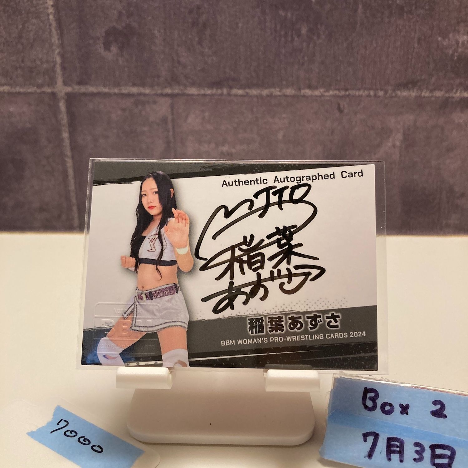 2024 BBM WOMAN'S PRO-WRESTLING 稲葉あずさ 011/100 直筆サイン