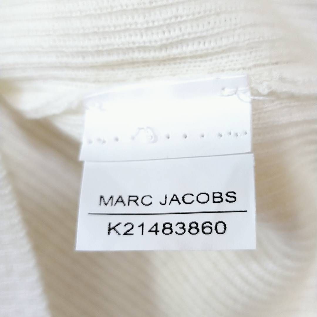 新品 レディースXS MARC JACOBS クルーネック長袖ニットセーター 白