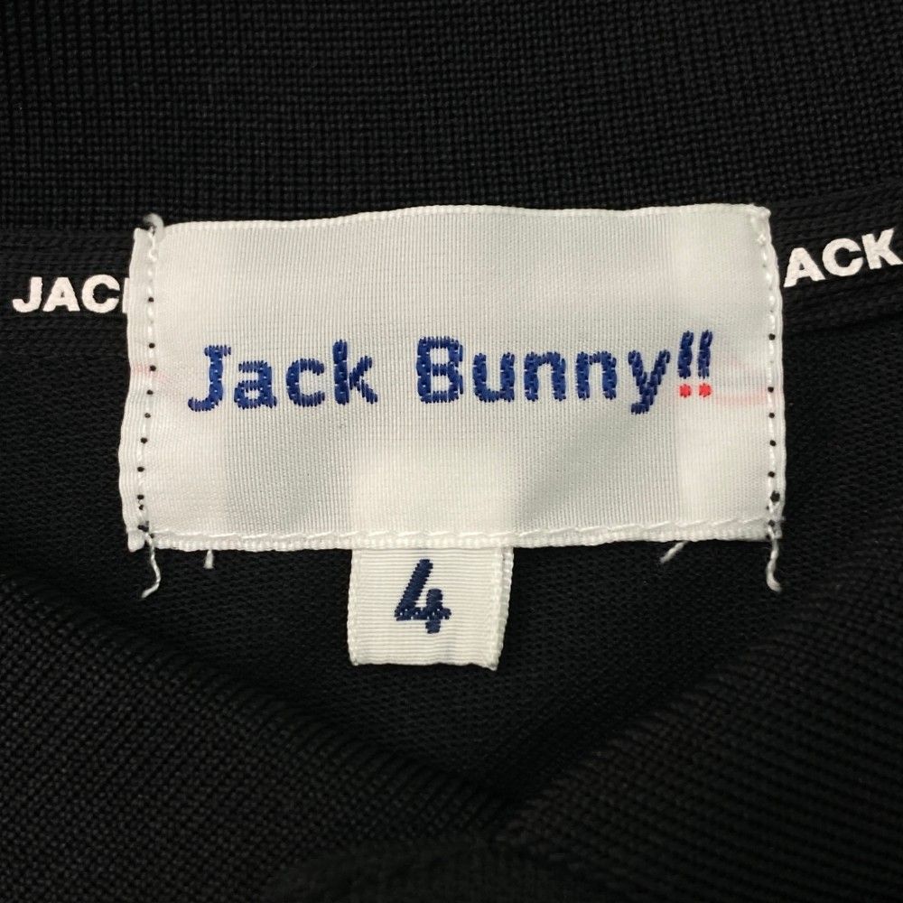 サイズ：4 JACK BUNNY ジャックバニー 2023年 半袖ポロシャツ  ブラック系 [240101437349] ゴルフウェア メンズ ストスト サイズ：4 JACK BUNNY ジャックバニー 2023年 半袖ポロシャツ