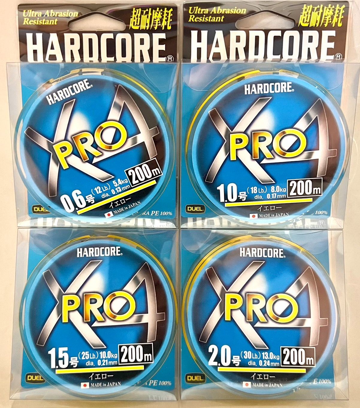 激安釣具 DUEL PEライン 釣り糸 HARDCORE X4 PRO 釣り