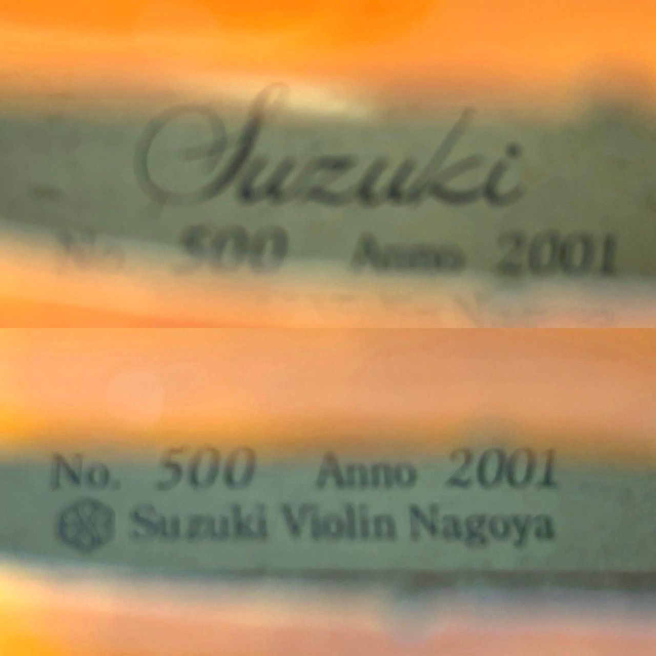 TK285 SUZUKI VIOLIN NAGOYA スズキ バイオリン No.500 Anno 2001 4/4 ケース付き - メルカリ