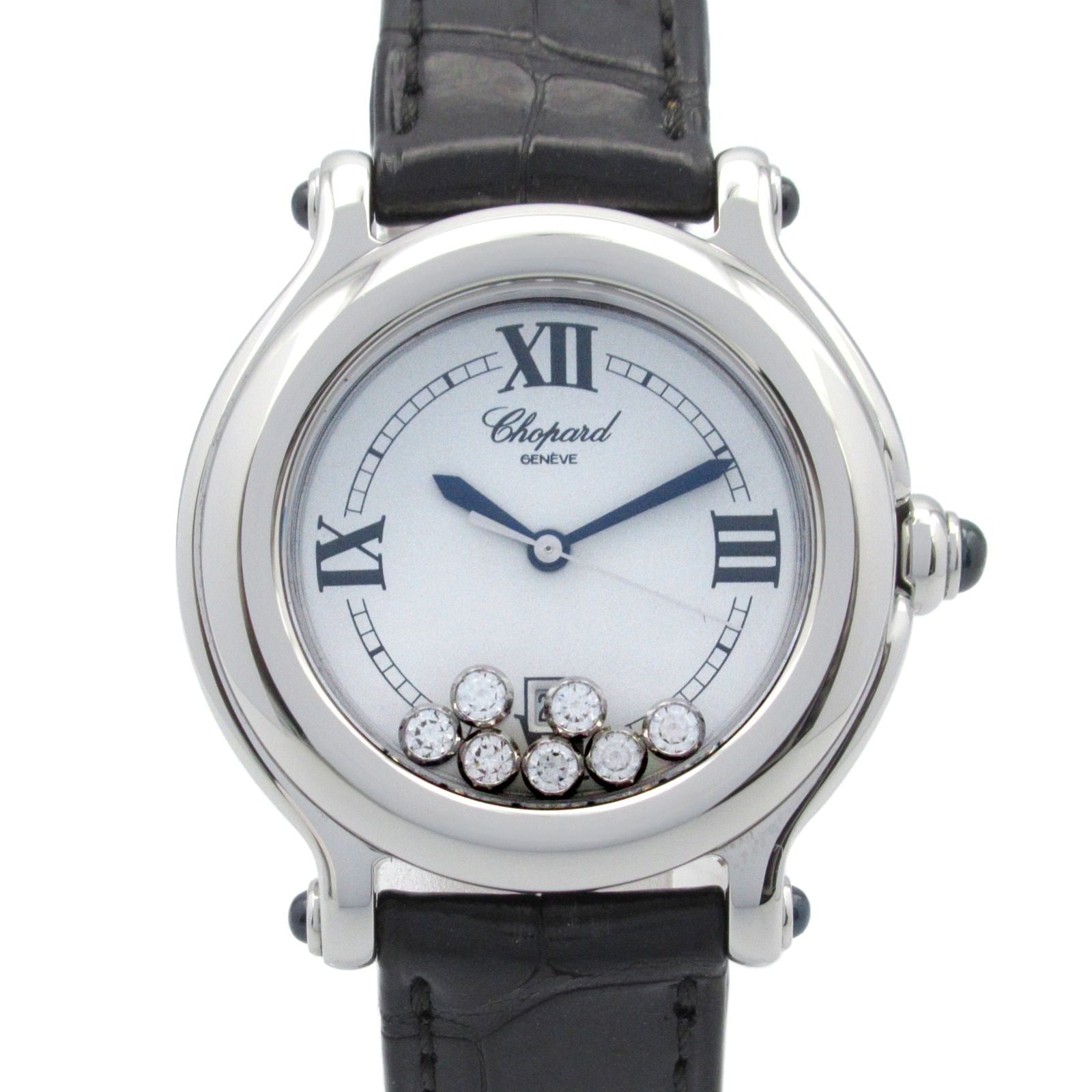 ショパール Chopard 腕時計 ハッピースポーツ 27|8238-23 ホワイト ステンレススチール ハッピースポーツ レディース Used A