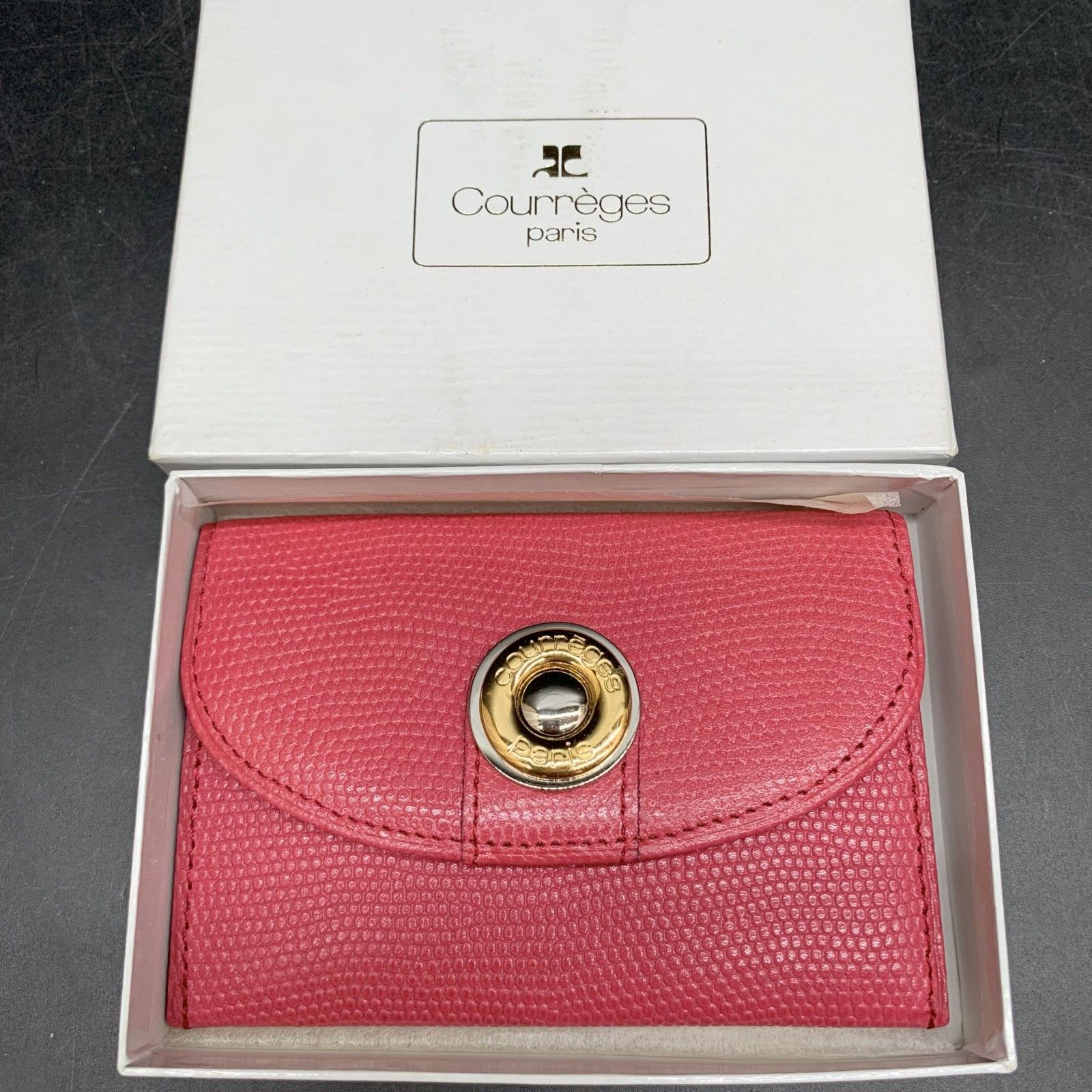クレージュ コインケース 新品未使用美品 美品 クレージュ courreges ☆ ヴィンテージ がま口 コイン