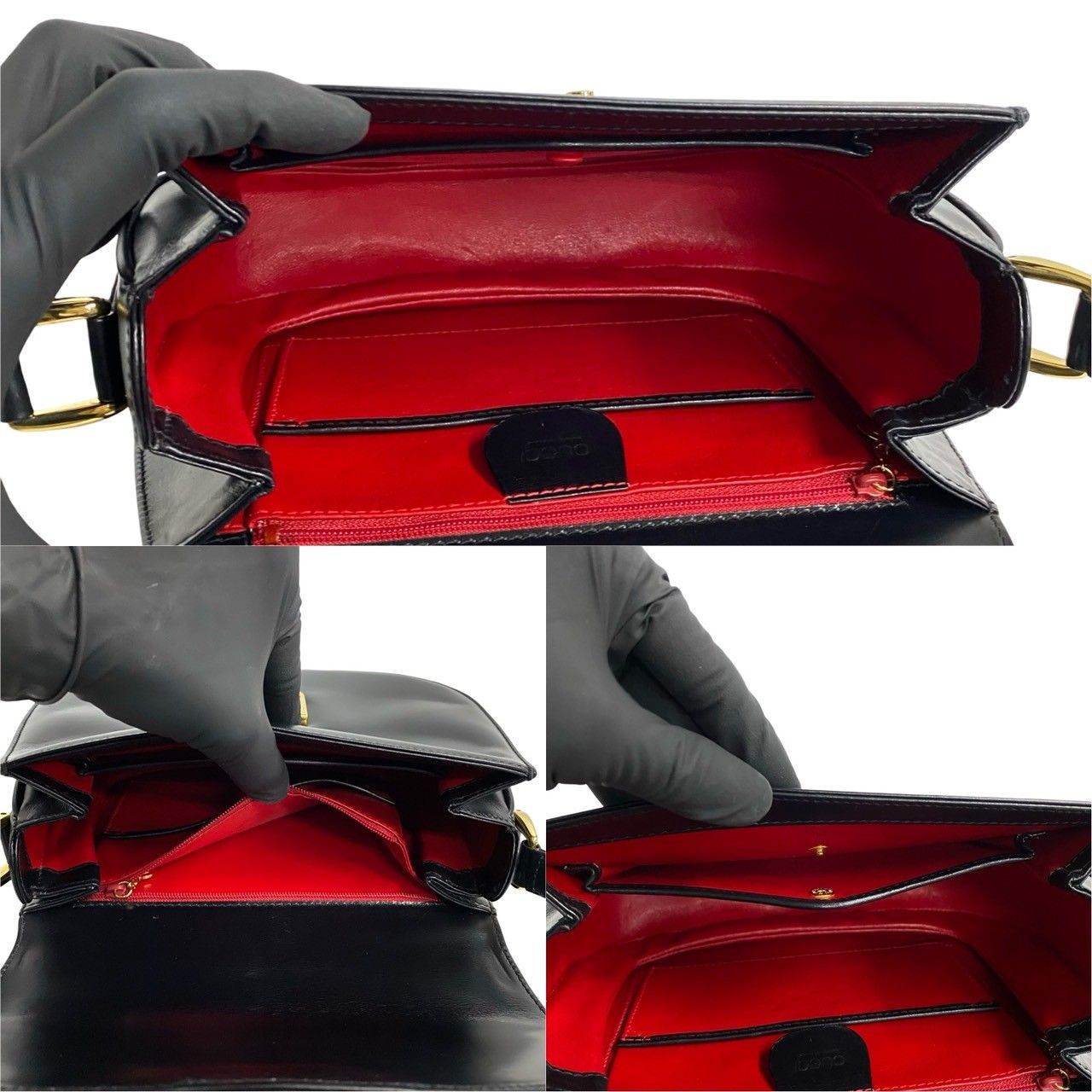 ほぼ未使用 希少品 OLD GUCCI オールドグッチ レディロック レザー 本