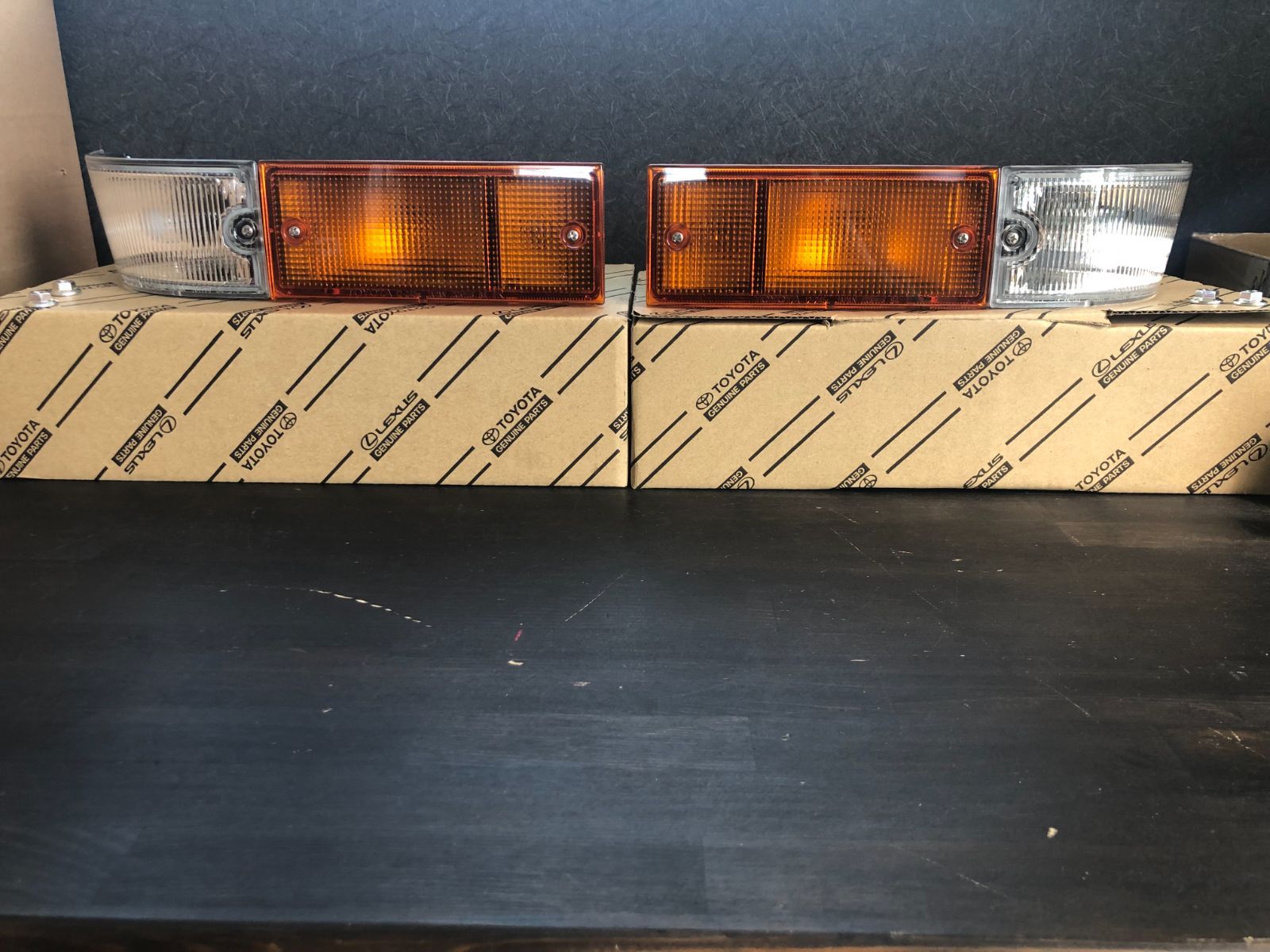 トヨタ セルシオ CELSIOR フロント ターンシグナルランプ レンズ 左右