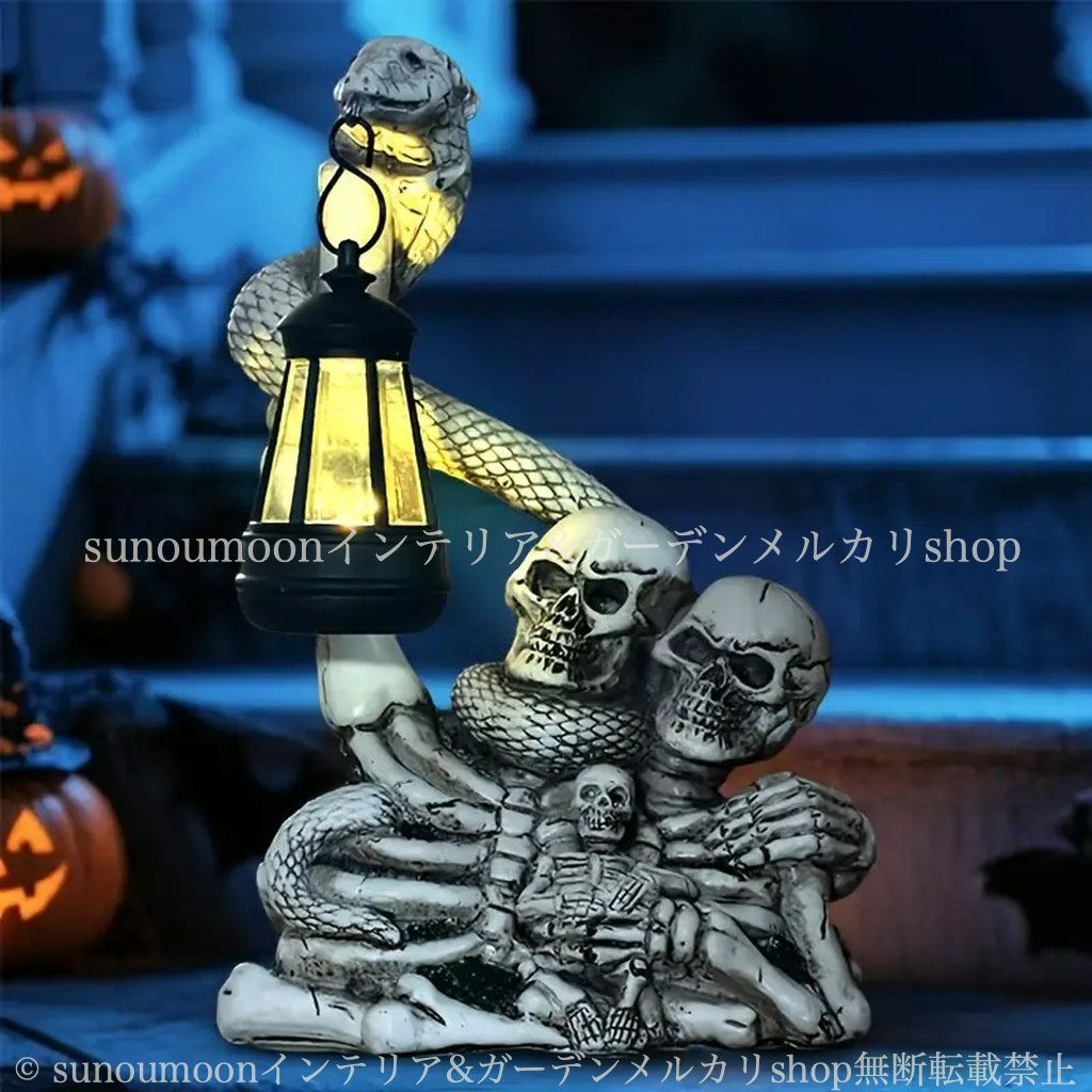 ガイコツ ガーデンオブジェ
