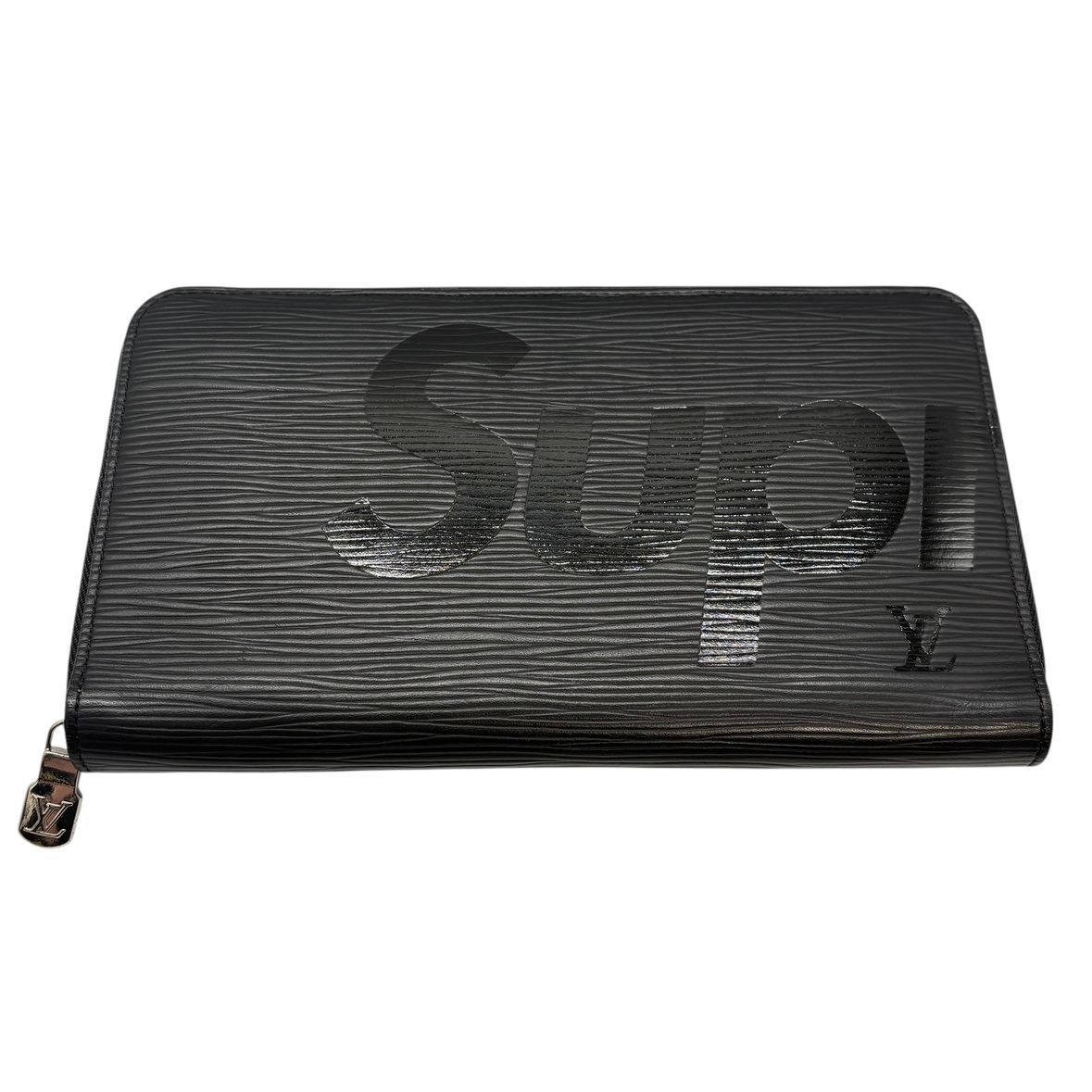 ♪2737 ルイヴィトン シュプリーム 長財布 ジッピー オーガナイザー M67723 エピ ブラック ラウンドファスナー LOUIS VUITTON Supreme LV