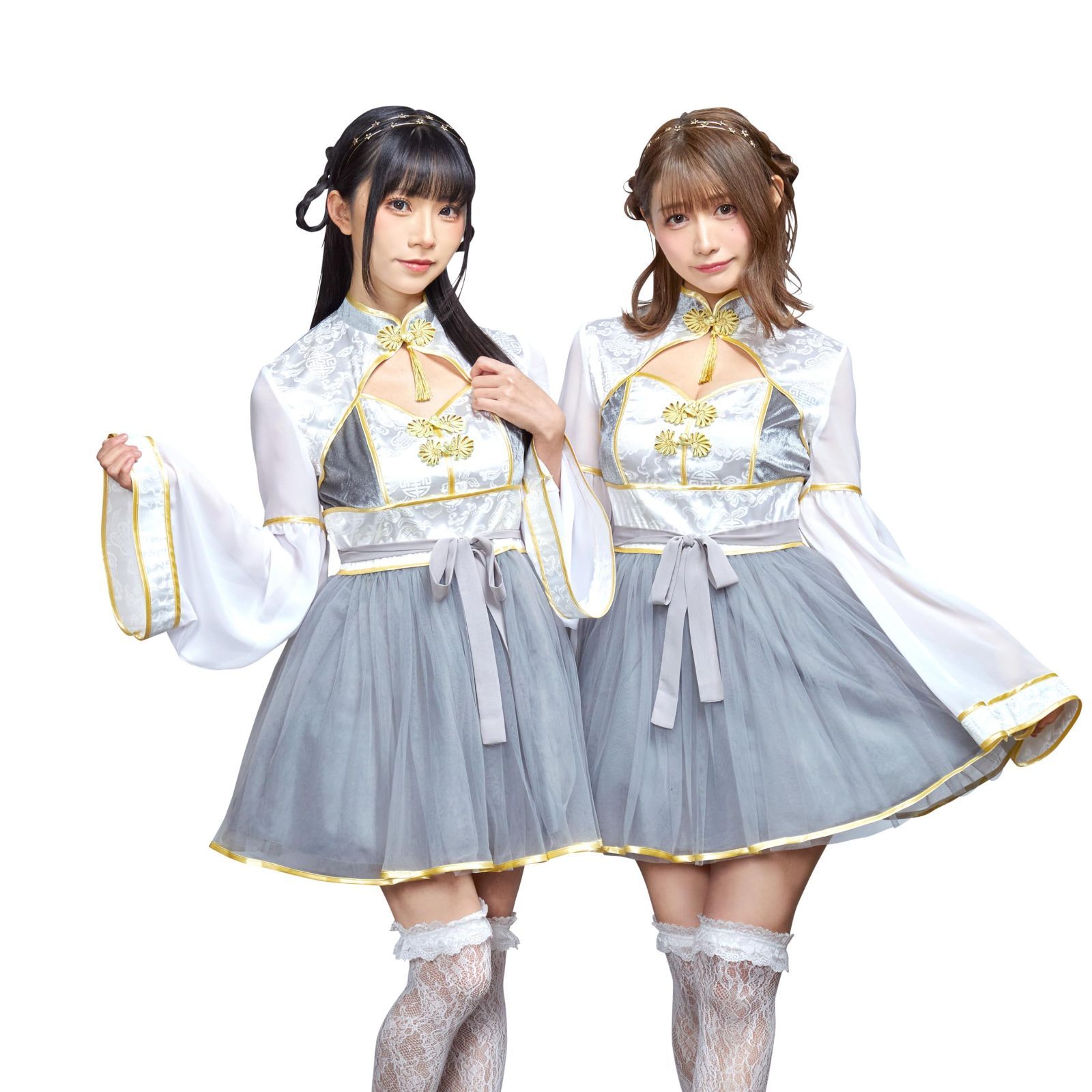 新品 [クリアストーン] コスプレ ハロウィン 恋衣 和装束 レディース グレー