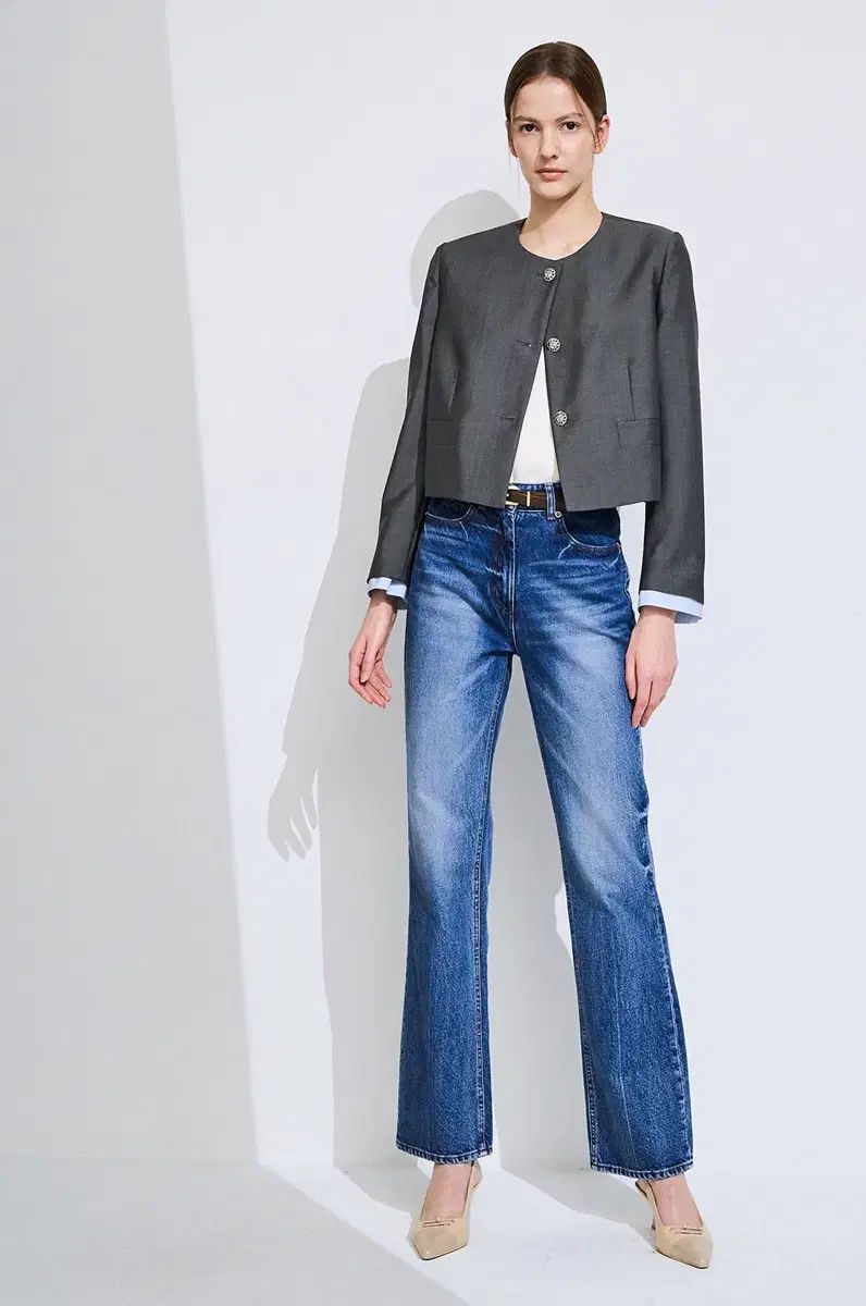 水曜日まで 2025年 ベルト付き ブーツカット デニム パンツ