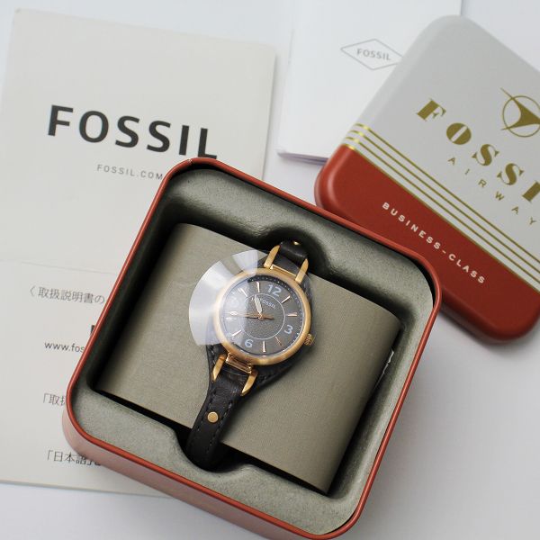 未使用 保管品 FOSSIL フォッシル CARLIE カーリー ES5212 三針 腕時計
