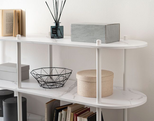 ３段オープンラック幅155 収納 大理石調 石目調 テレビ台（361） 3段オープンラック幅155 北欧 収納 大理石調 石目調 テレビ台