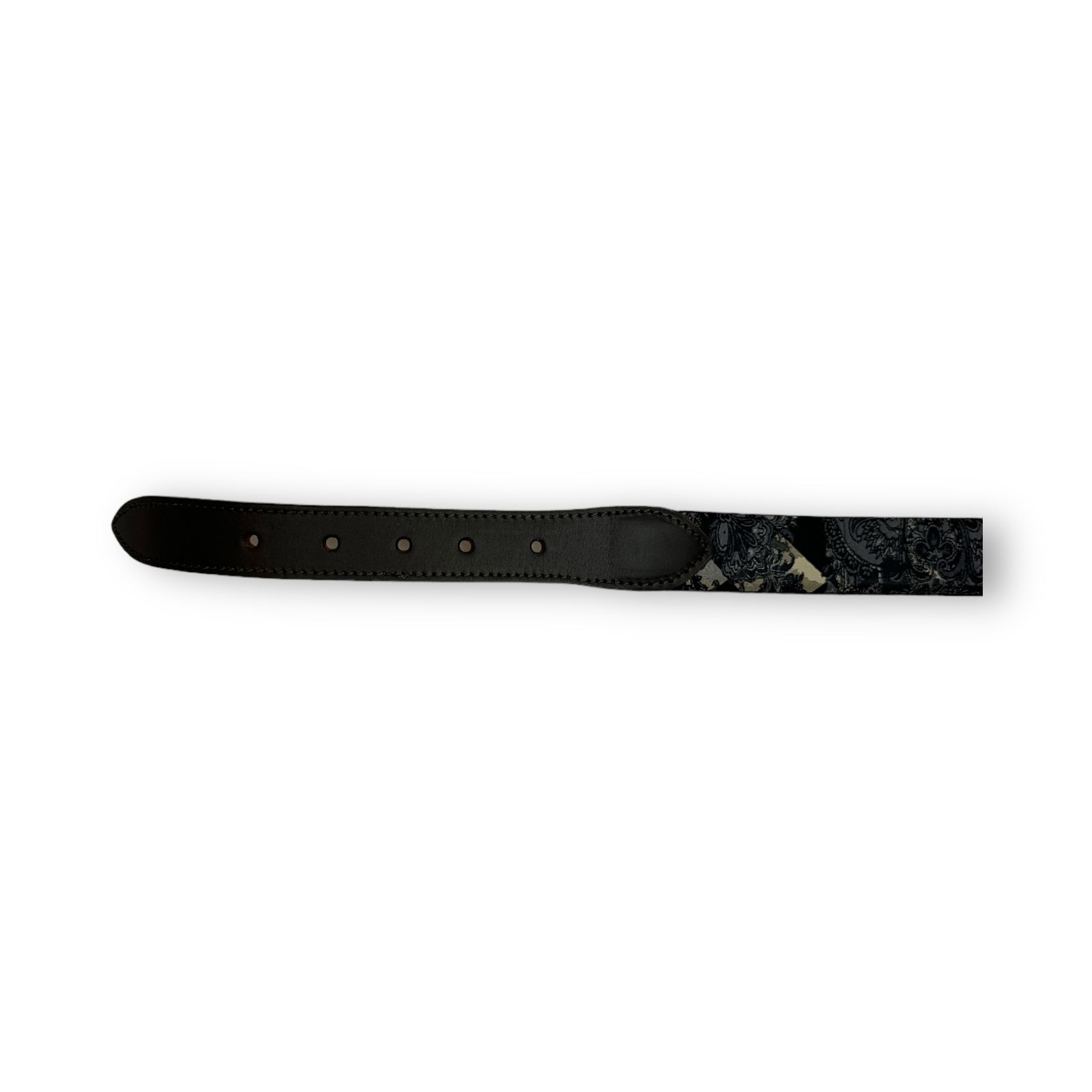 定価27500円 未使用品 TIBERIO FERRETTI 総柄 プリント レザー ベルト
