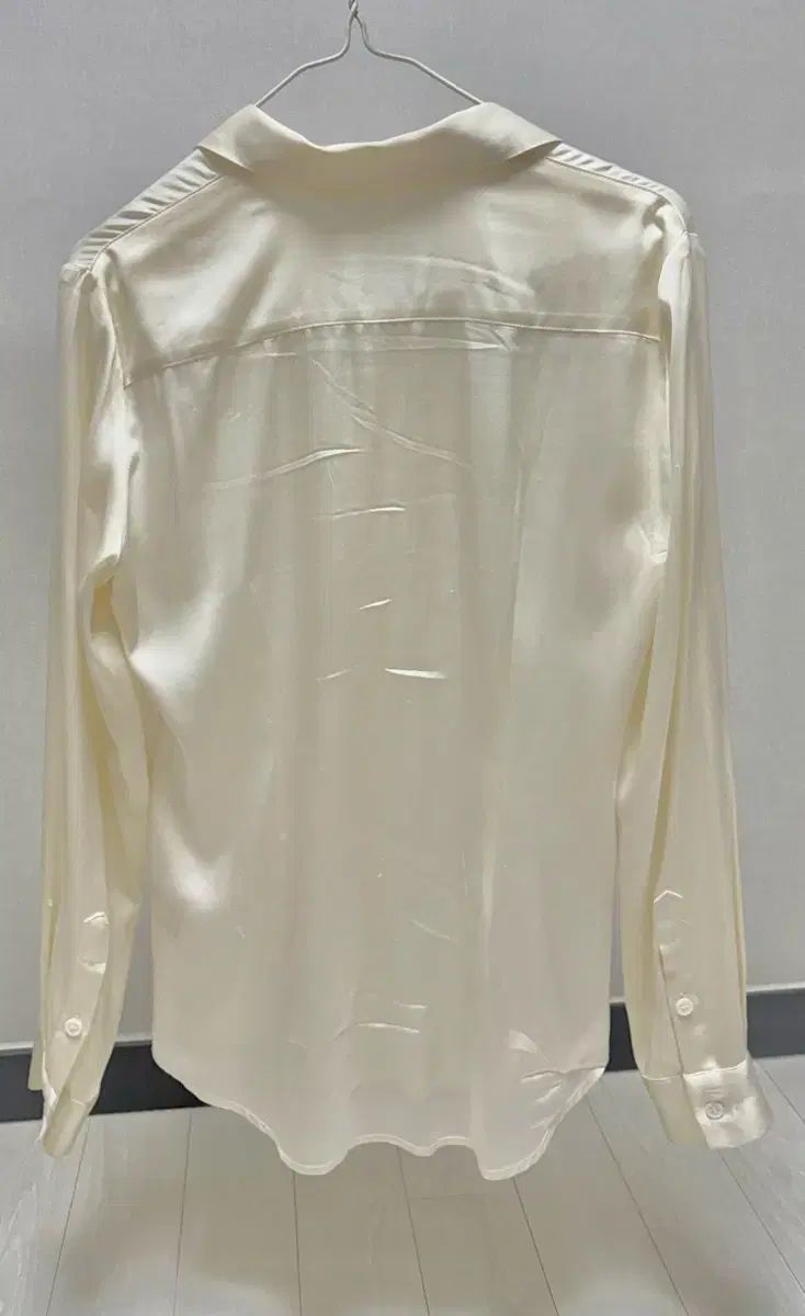 アプクジョン ハイ クオリティー アイボリー シルク ブラウス