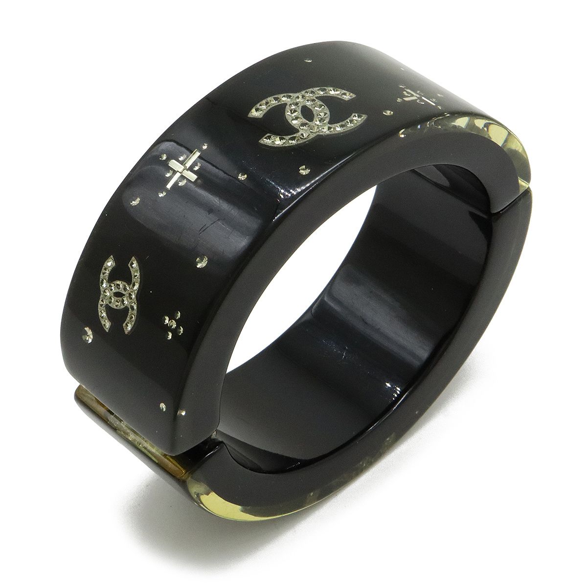 美品 CHANEL シャネル ブラック バングル CHANELプリント 楽天市場】シャネル CHANEL ココマーク バングル バングル