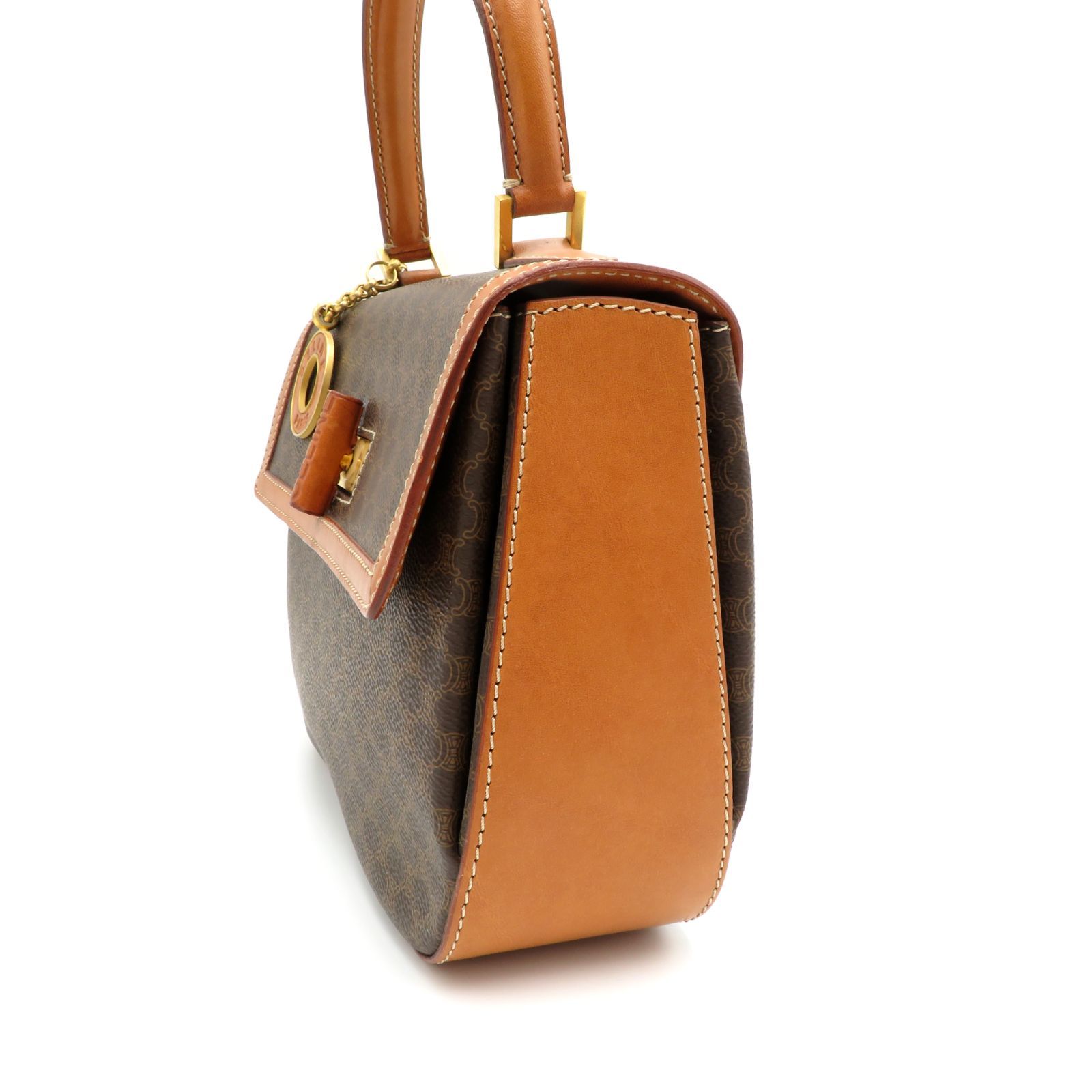 CELINEセリーヌ　ヴィンテージ　マカダム　サークルロゴ　ターンロック2WAY CELINE セリーヌ ヴィンテージ マカダム サークルロゴ ターン