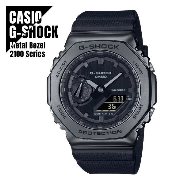 CASIO カシオ G-SHOCK Gショック 八角形フォルム GM-2100 メタルシリ ーズ GM-2100BB-1A 腕時計 メンズ