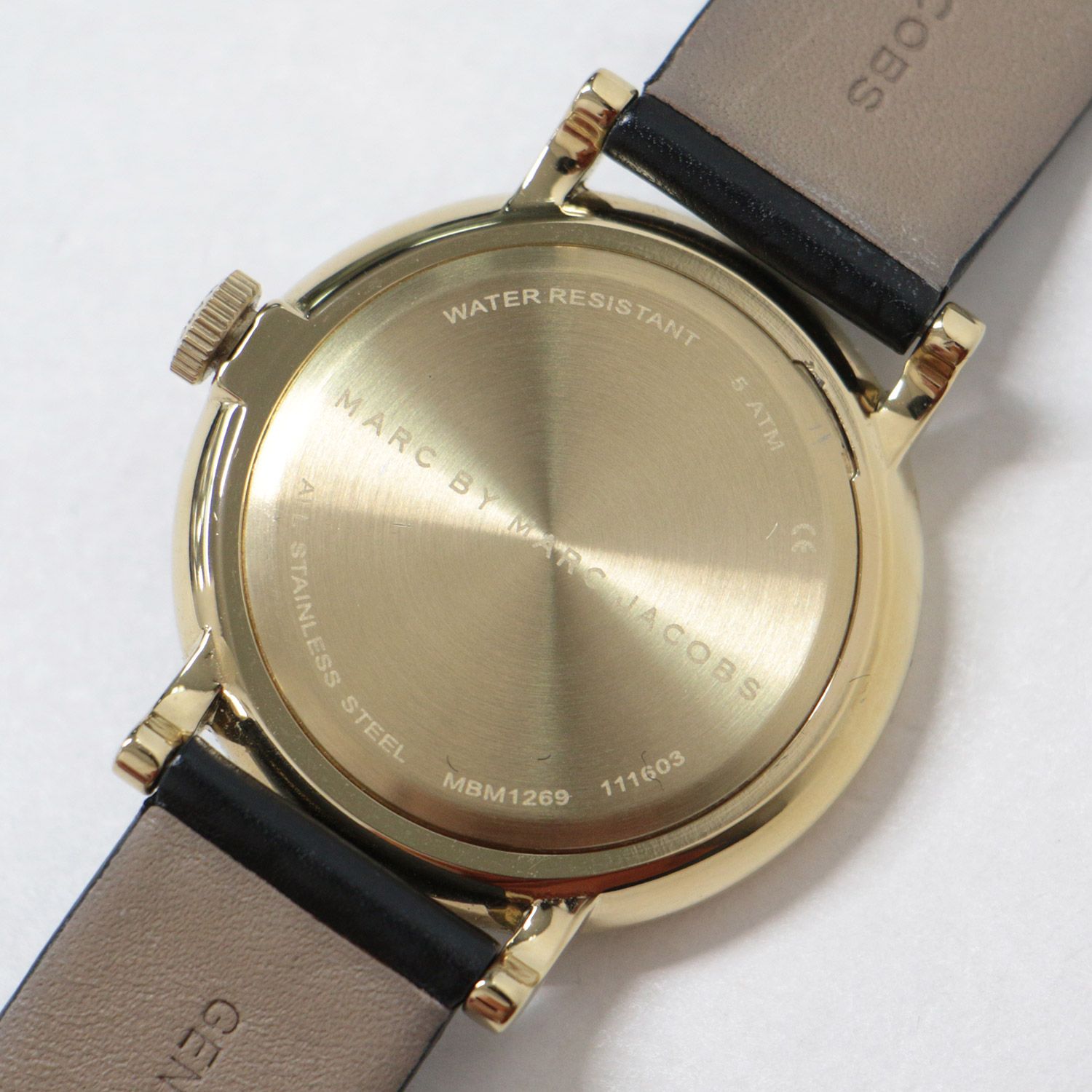 MARC BY MARC JACOBS マークバイマークジェイコブス 時計 腕時計 ブラック 黒 クオーツ ロゴ MBM1269 アナログ きれいめ  上品 フォーマル シンプル ブランド
