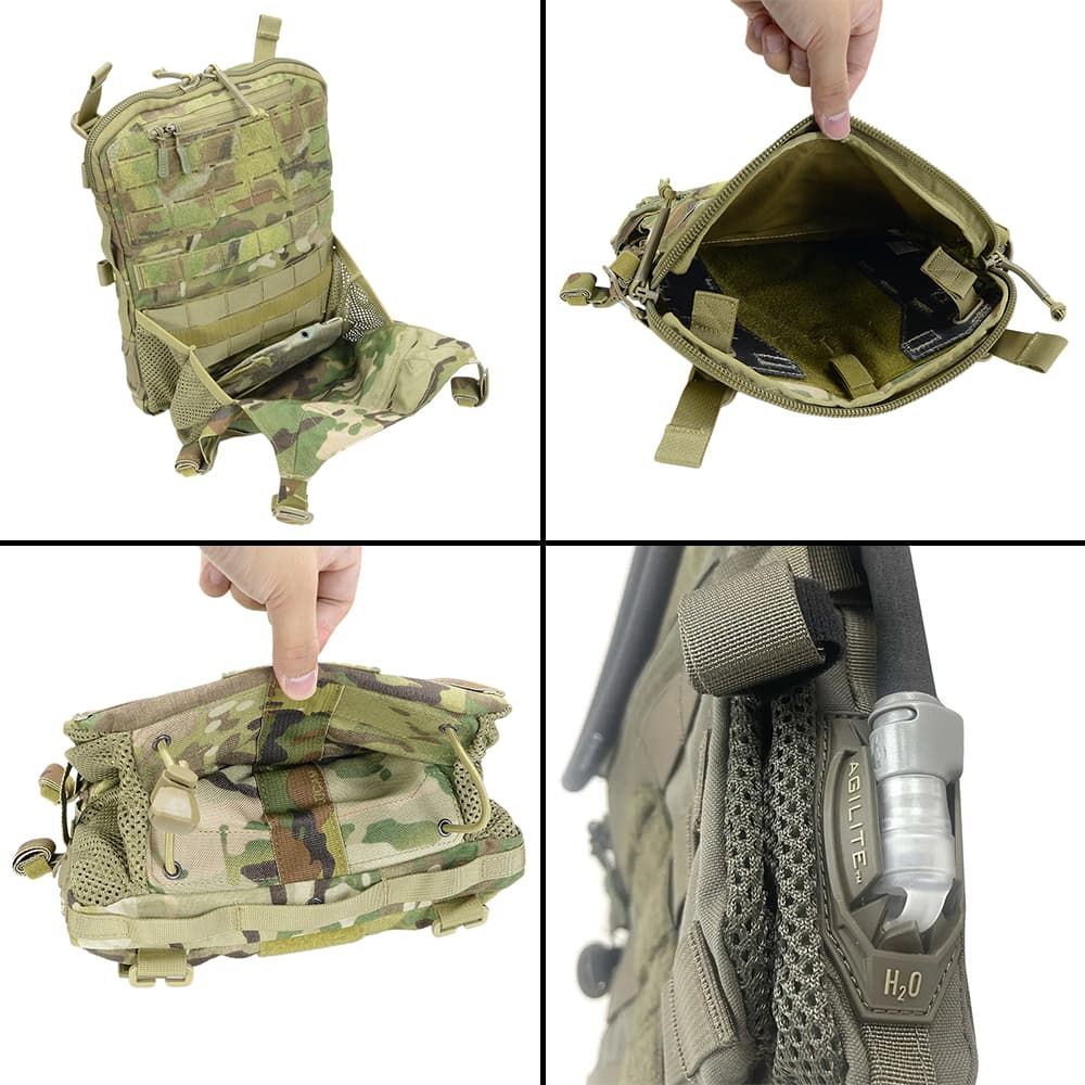 AGILITE アサルトバックパネル MICRO MAP ヘルメット収納 プレキャリ用