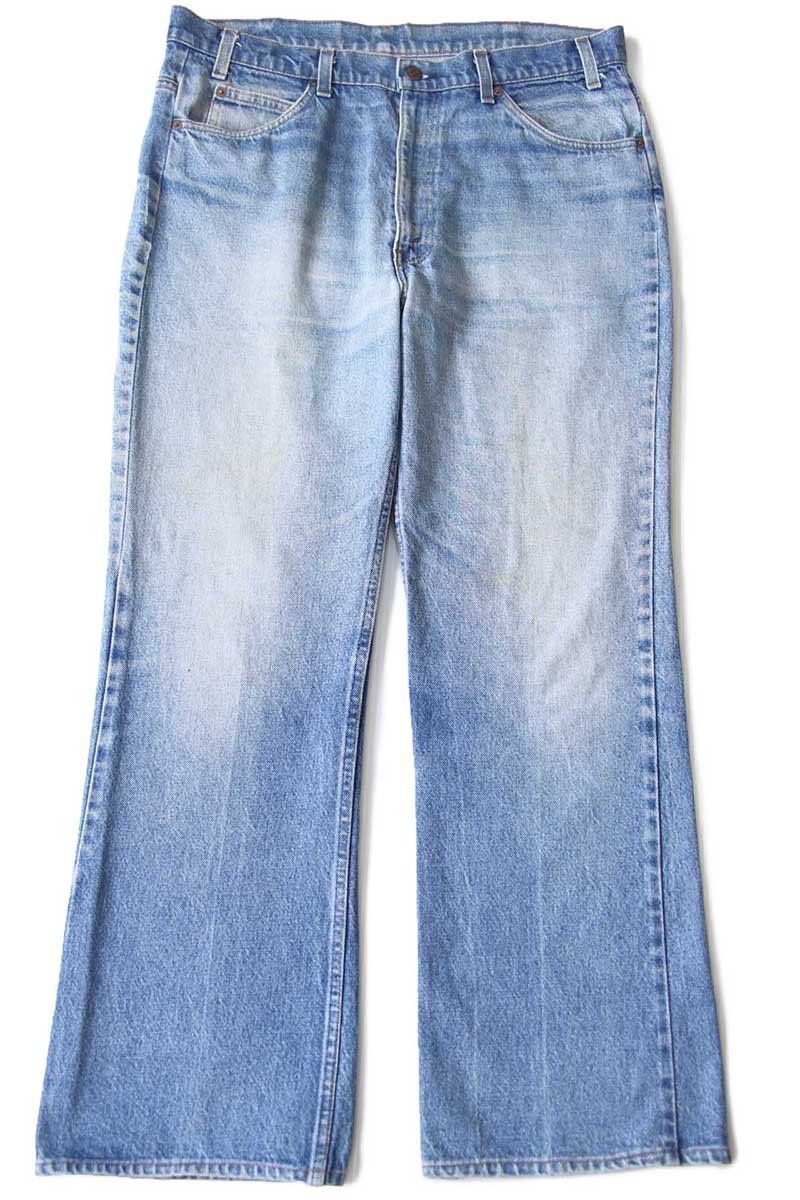 パンツ Levi's 517 80s 80s USA製 Levi'sリーバイス 517 ポリエステルパンツ ブルー
