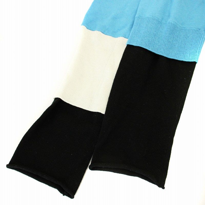 エンフォルド ENFOLD 24SS LAYERED CARDIGAN ニット カーディガン シルク混 38 水色 ライトブルー エンフォルド ENFOLD 24SS 300HS270-0930 LAYERED CARDIGAN