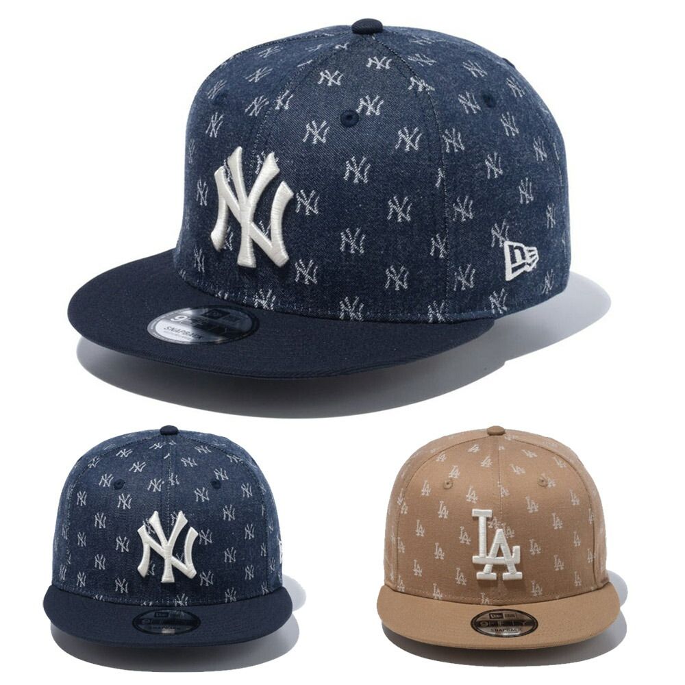 ニューエラ NEWERA キャップ 9FIFTY MLB  ジャカード 950 モノグラム 14109652 14109644 メンズ レディース ニューヨークヤンキース ロサンゼルス ドジャース