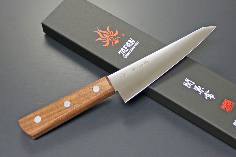 KC-338 関兼常 全鋼 骨スキ（角）150mm ローズウッド柄 レア KC-338 関兼常 全鋼 骨スキ（角）150mm ローズウッド柄