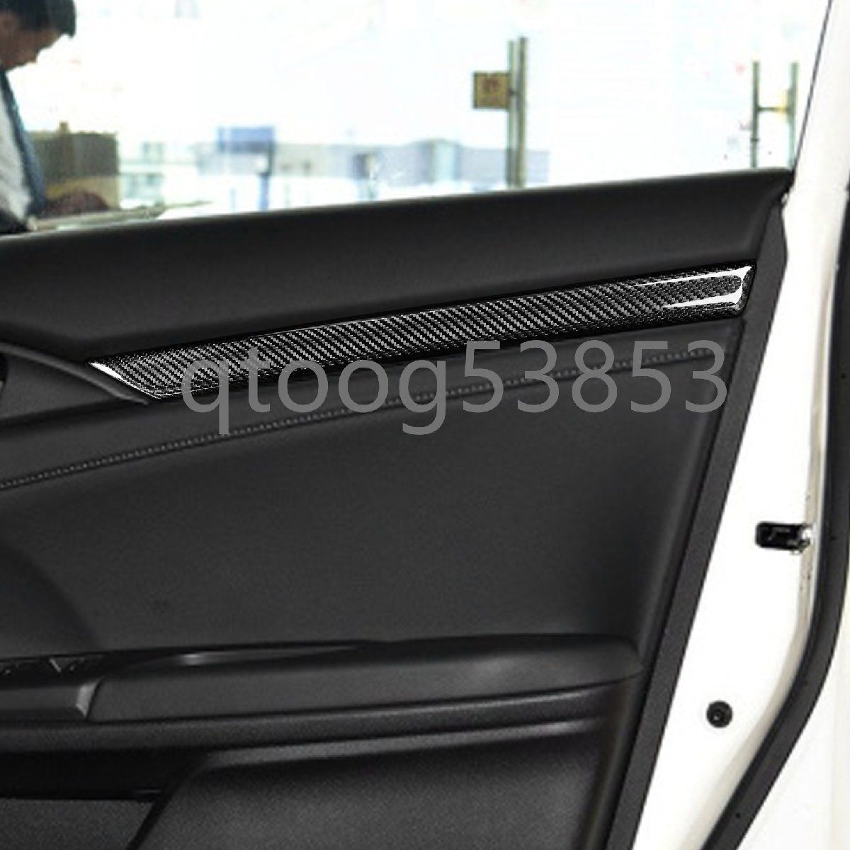 ドライカーボン製 ホンダ シビック FK7 FC1 FK8 フロントドアインナーカバー左右2枚