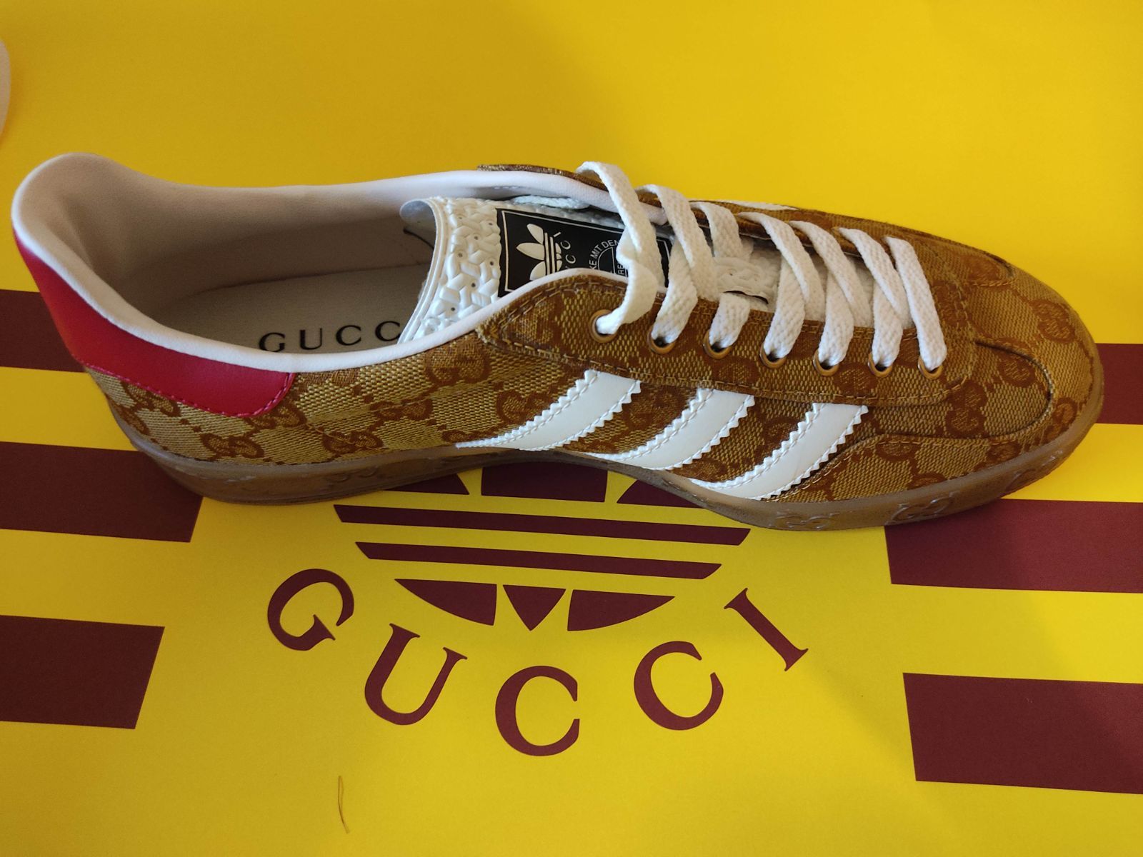 新品未使用ガゼルadidas x Gucci メンズ スニーカー25.5cm - メルカリ