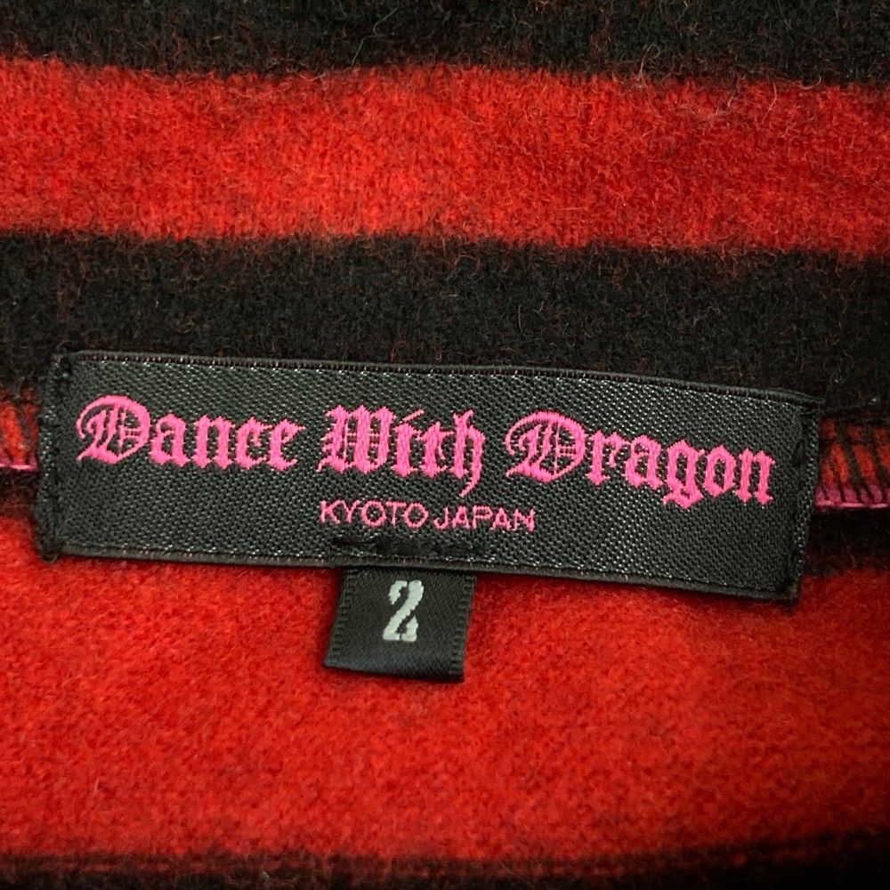 Dance With Dragon ピンク スカル 刺繍 ニット Dance With Dragon