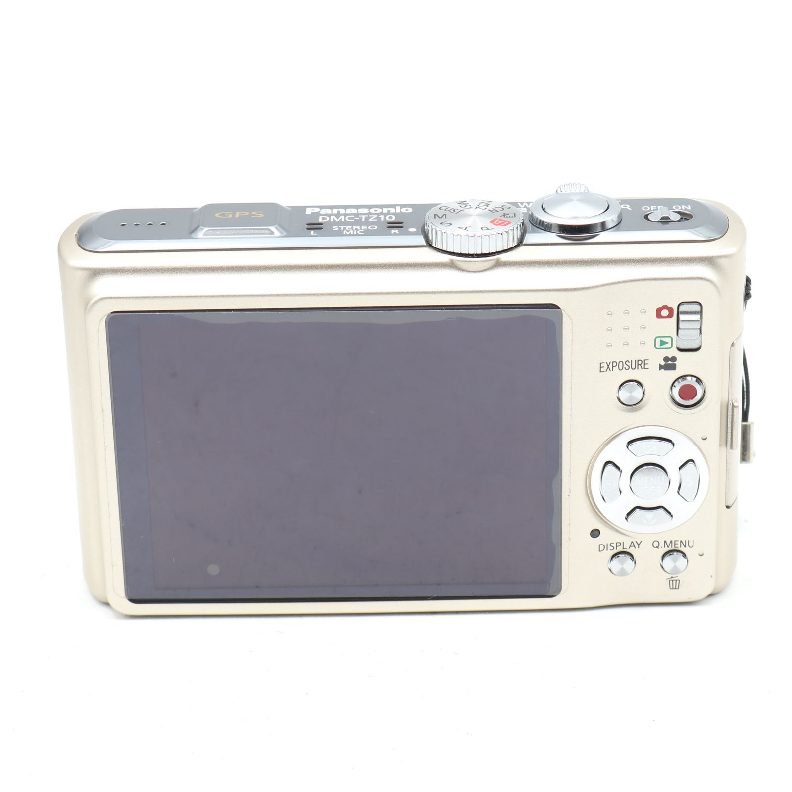パナソニック デジタルカメラ ルミックス ゴールド DMC-TZ10-N(中古品