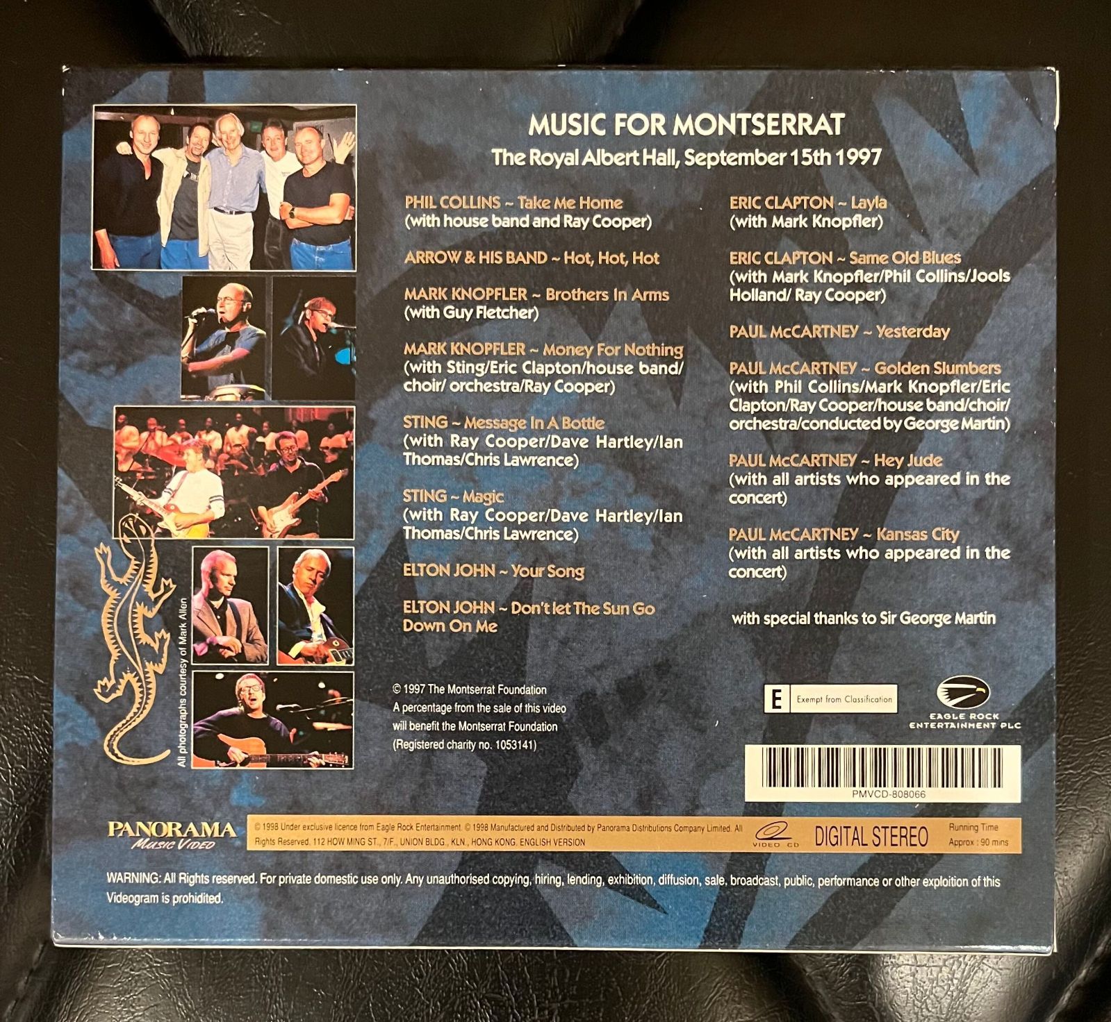 VIDEO CD】Music For Montserrat / V.A.(Arrow,Eric Clapton、Phil 