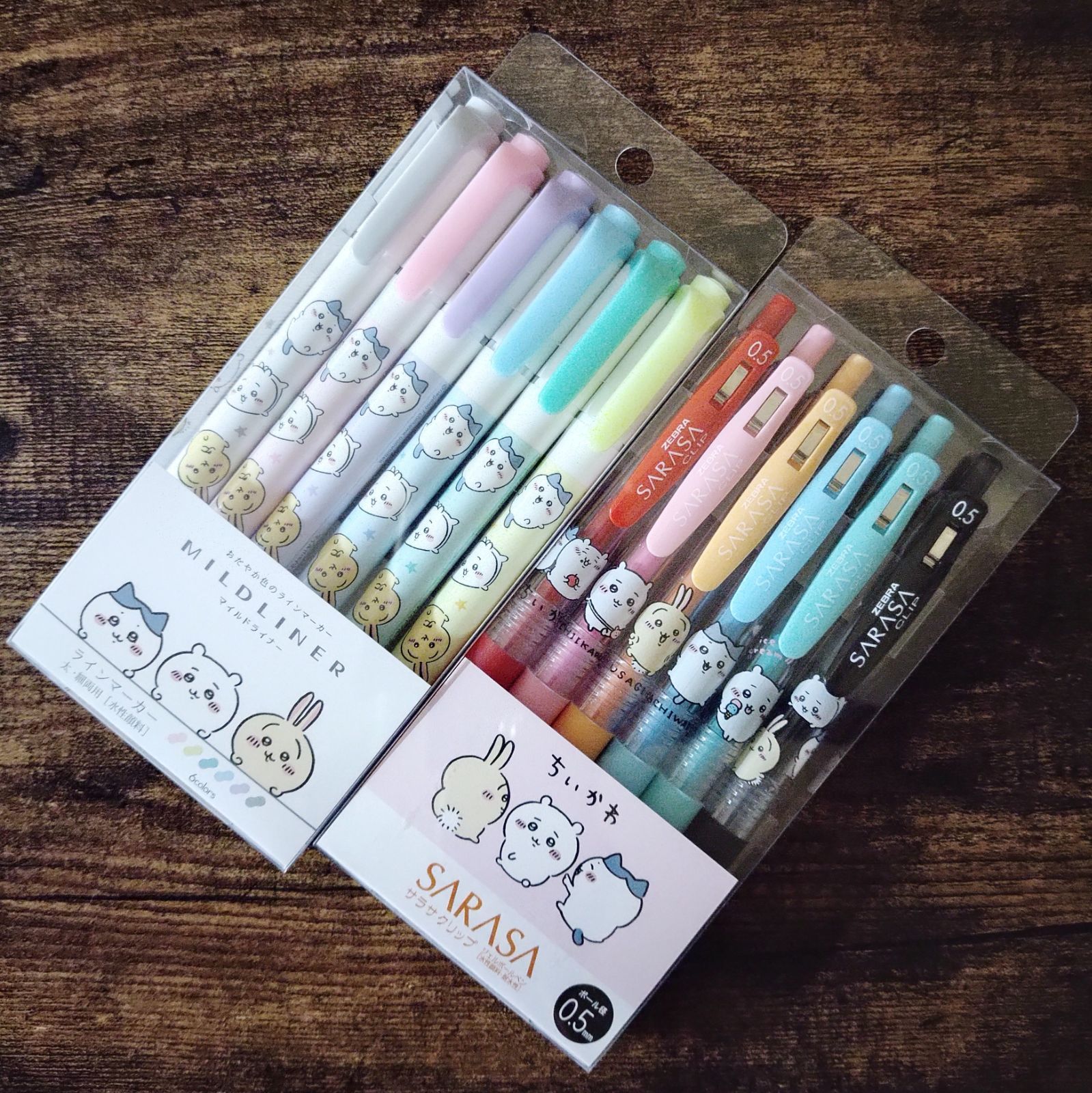 ちいかわ - 新品 ちいかわ マイルドライナー&amp;SARASA SET ちいかわ マイルドライナー6色セット2 | ちいかわマーケット