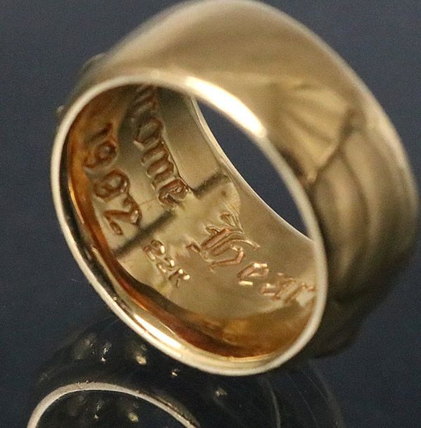 22k ゴールドクロス　リング　 13号 CHROME HEARTS クロムハーツ フローラル クロス リング GOLD 22K