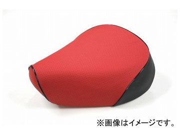 2輪 グロンドマン 国産シートカバー エンボスレッド/黒パイピング（張