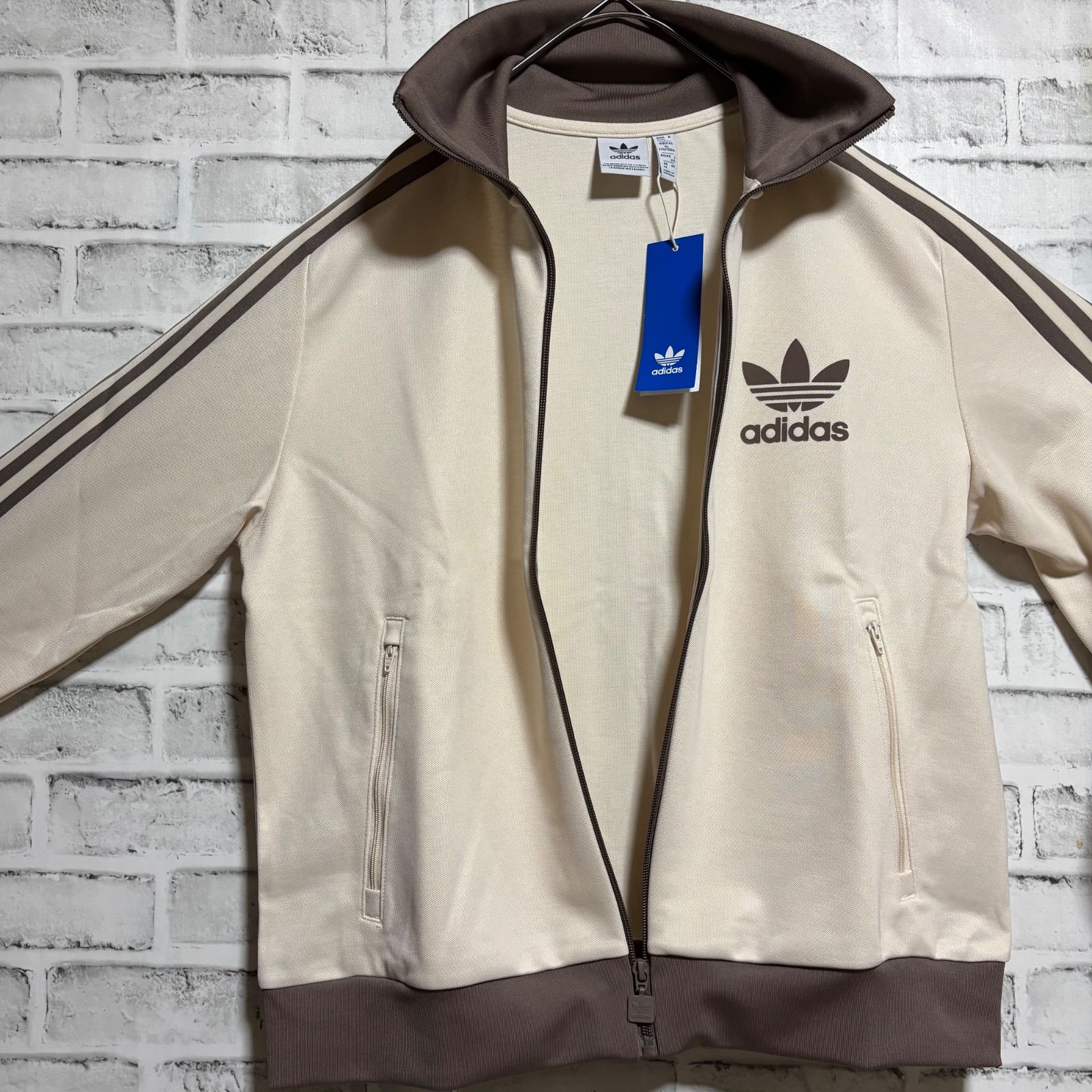 Adidas 80s トラックジャケット ブラウン/ベージュ adidas Originals - 新品⭐️メンズ2XS 80s復刻adidasトラック