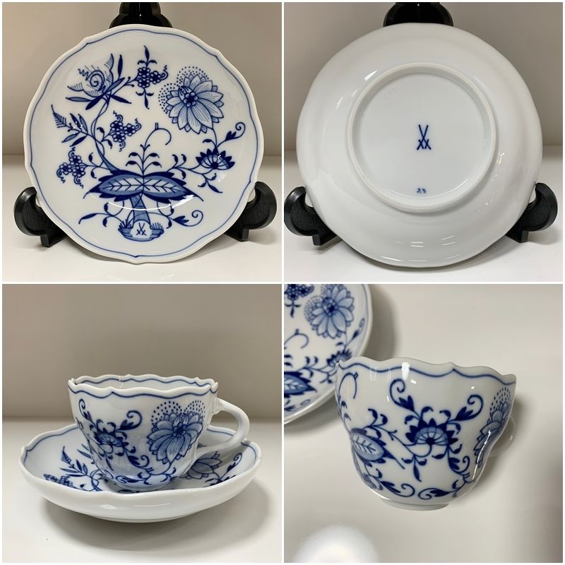 Meissen マイセン ブルーオニオン　カップ＆ソーサー 1客 マイセン ブルーオニオン スタイル ペアティー/コーヒー兼用