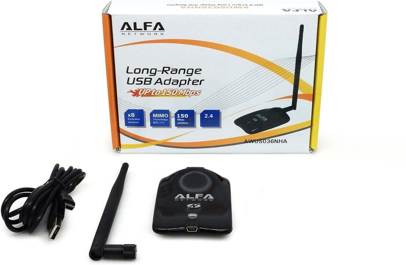 ALFA AWUS036NHA無線LAN USBアダプター Atheros AR9271 11/b/g/n 
