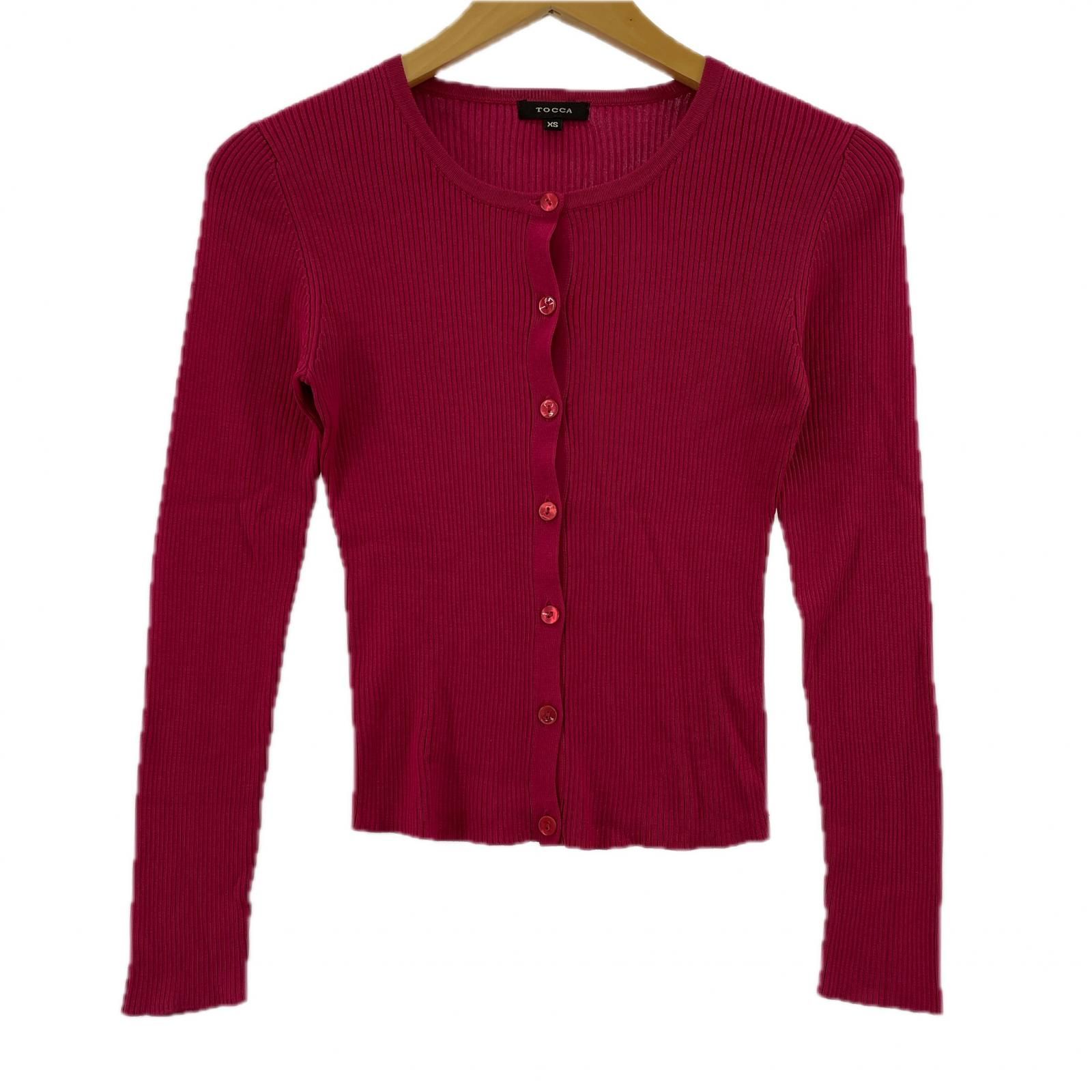 TOCCA ✾ リブカーディガン XS SILK RIB CARDIGAN カーディガン