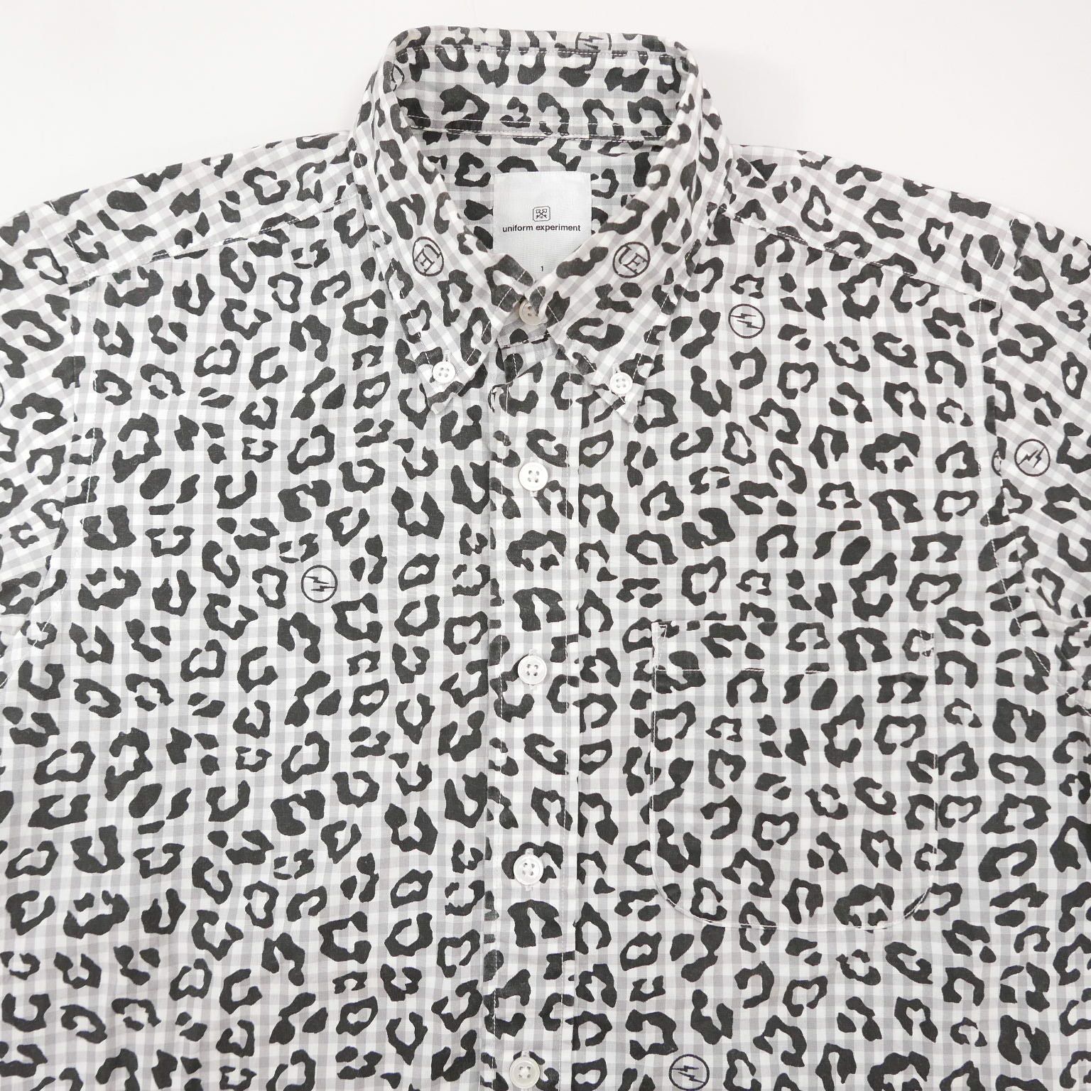 13SS uniform experiment LEOPARD B.D SHIRT コットン 長袖 レオパード