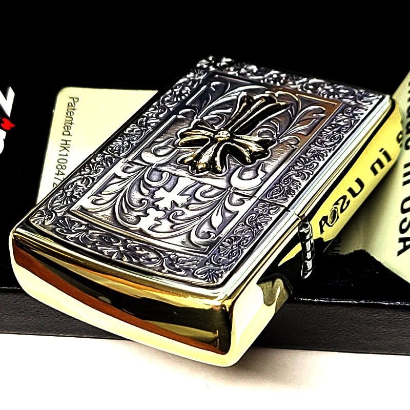 ZIPPO クロス ソリッドフレームメタル アラベスク ジッポ ライター
