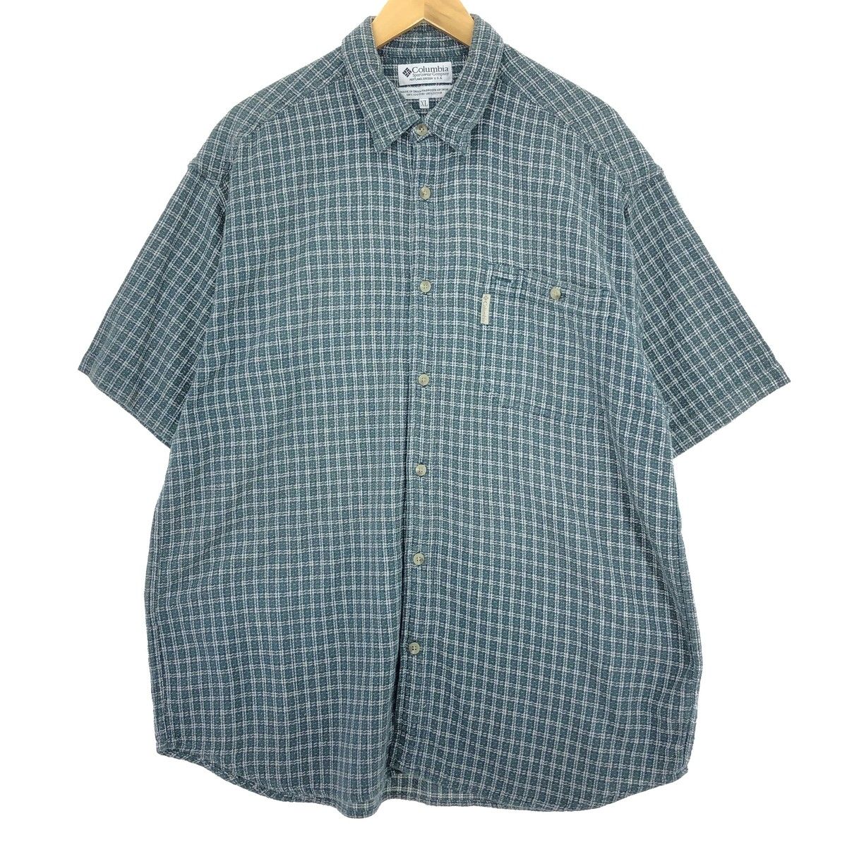 古着 90～00年代 コロンビア Columbia 半袖 コットン チェックシャツ メンズXL ヴィンテージ /eaa450130 【中古】/eaa450130