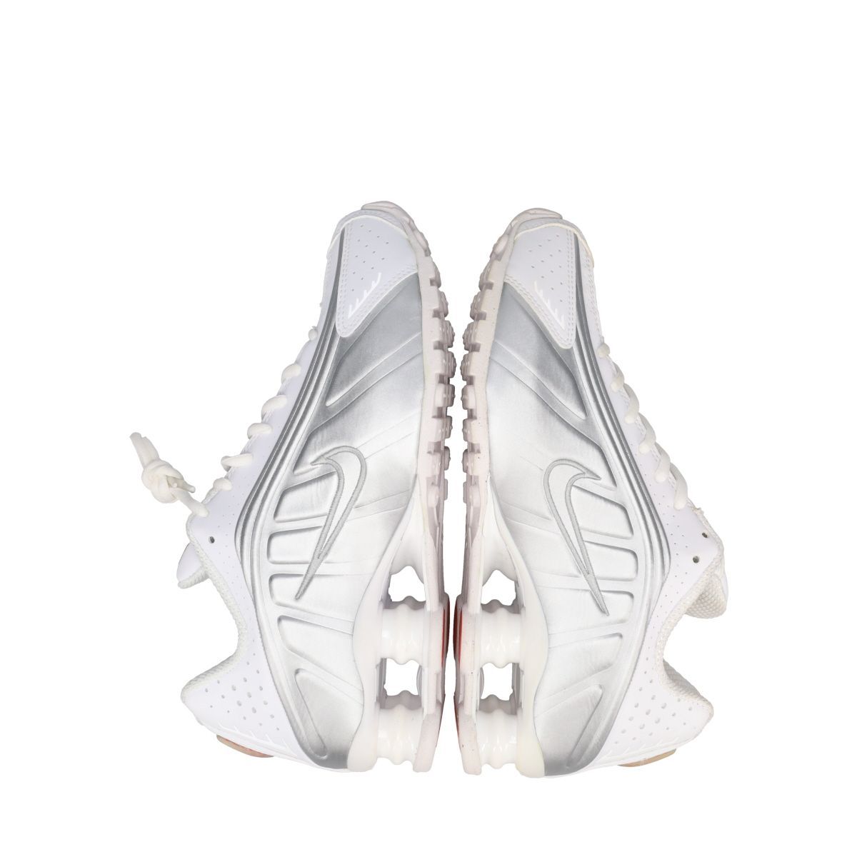 NIKE WMNS SHOX R4 WHITE/WHITE/METALLIC SILVER US7.5-24.5cm - メルカリ