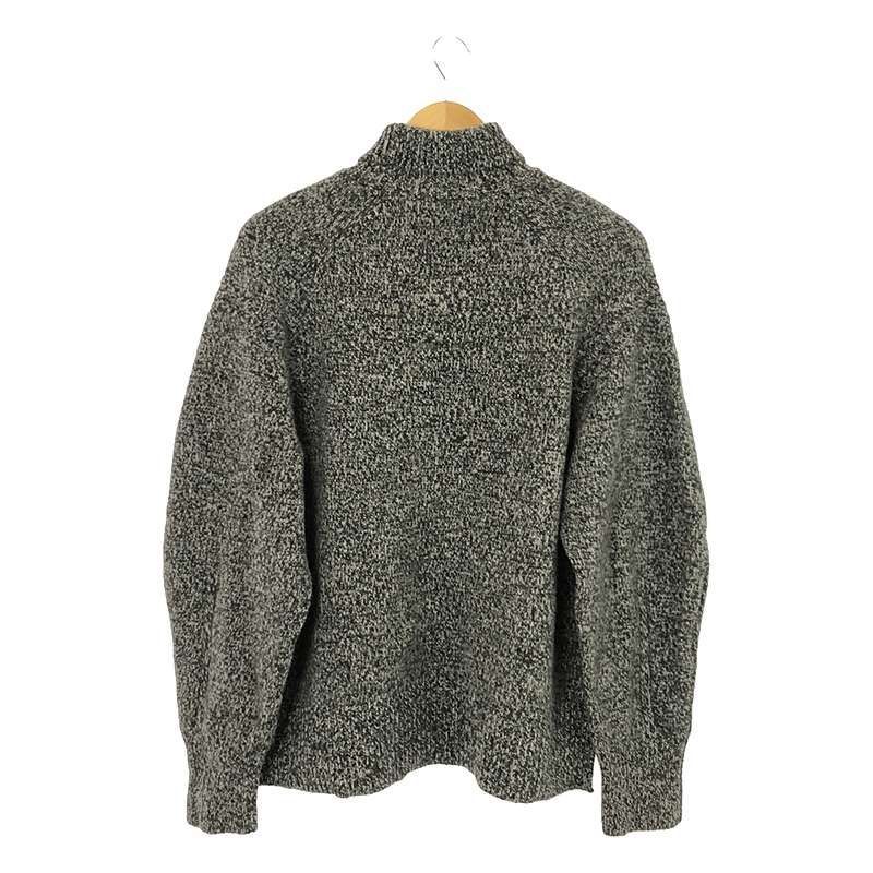 Mame Kurogouchi / マメクロゴウチ | wool cashmere brushed roll neck knitted top / カシミヤ シルク ニットプルオーバー | 1 | グレー | レディース Mame Kurogouchi / マメクロゴウチ | wool cashmere brushed