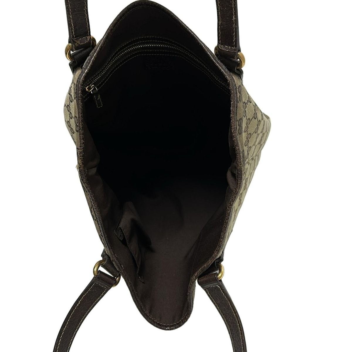 ベージュ×ダークブラウン レザー